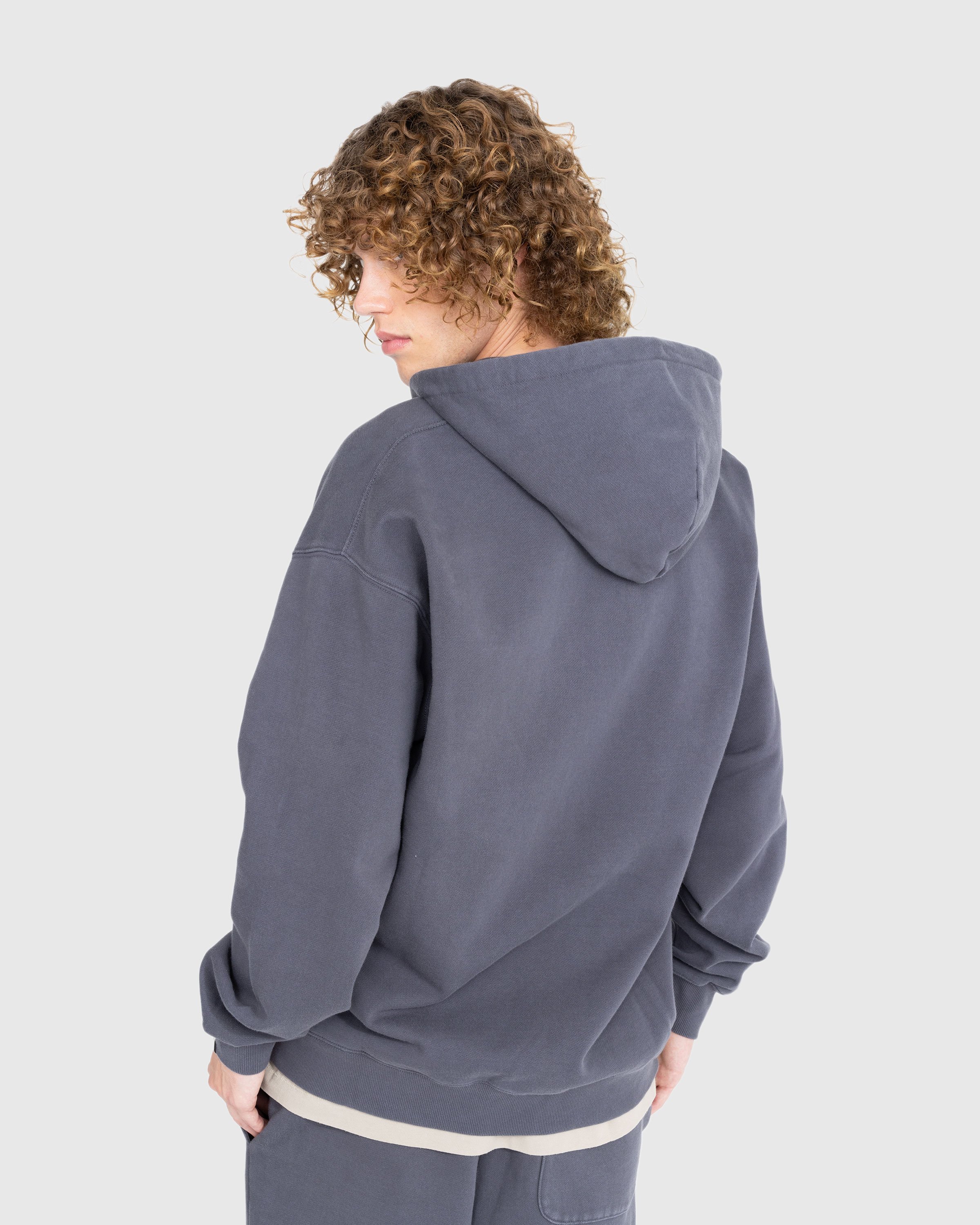 BAPE x Highsnobiety - Heavy Washed Zip Hoodie Charcoal - Clothing - Grey - Image 3