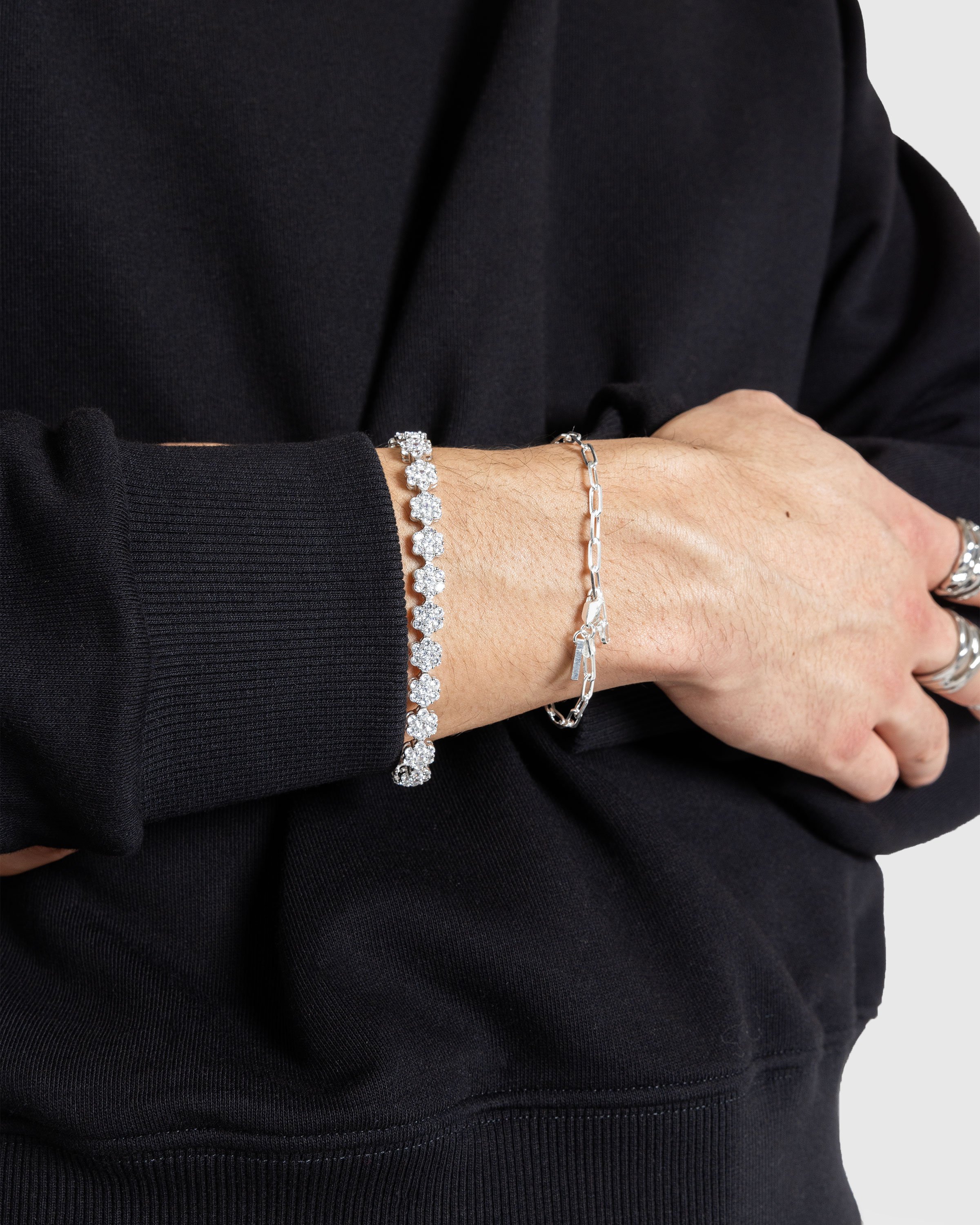 Hatton Labs - Daisy Tennis Bracelet Silver - Accessories - Silver - Image 2