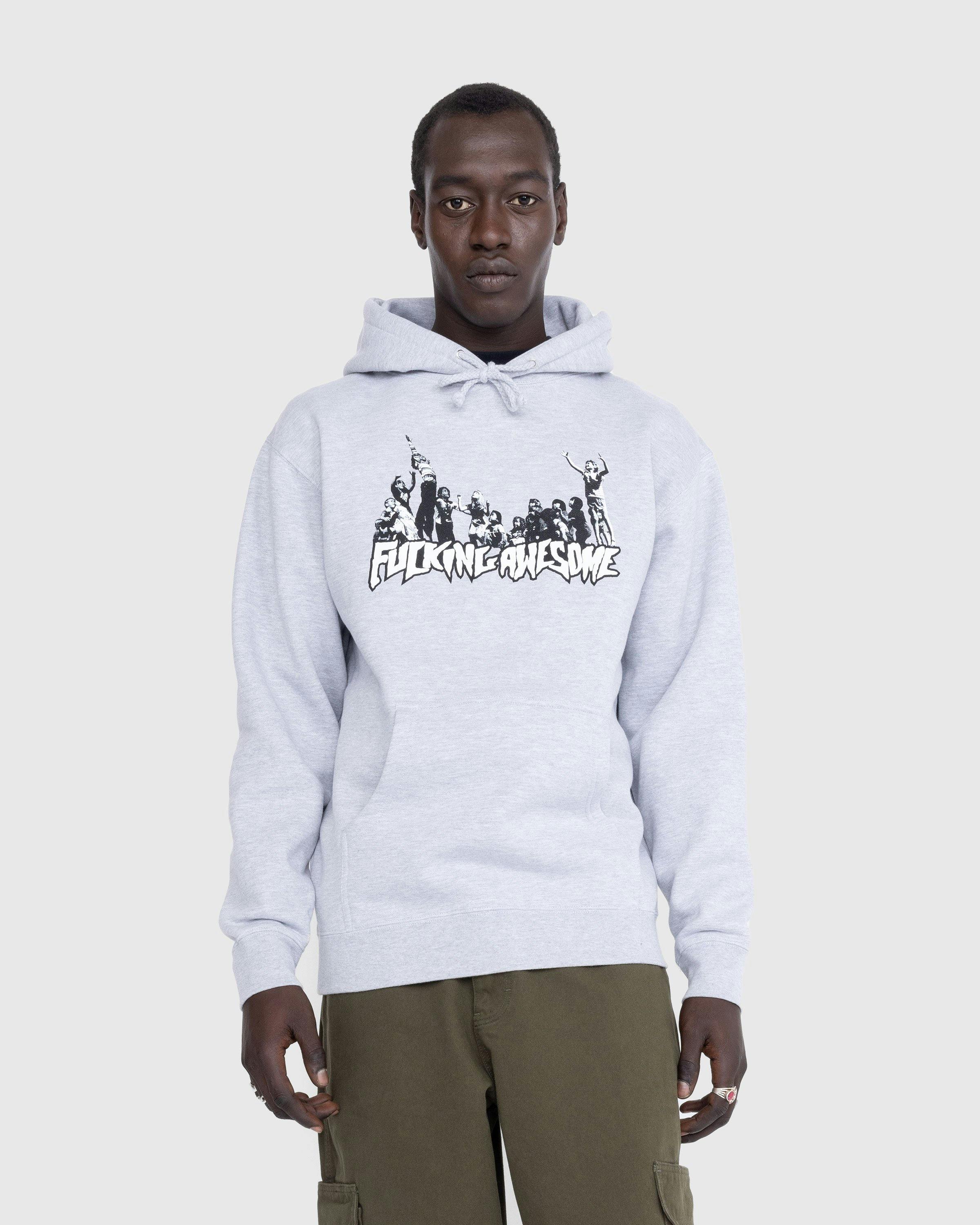 Fucking Awesome – Hug The Earth Hoodie Heather Grey