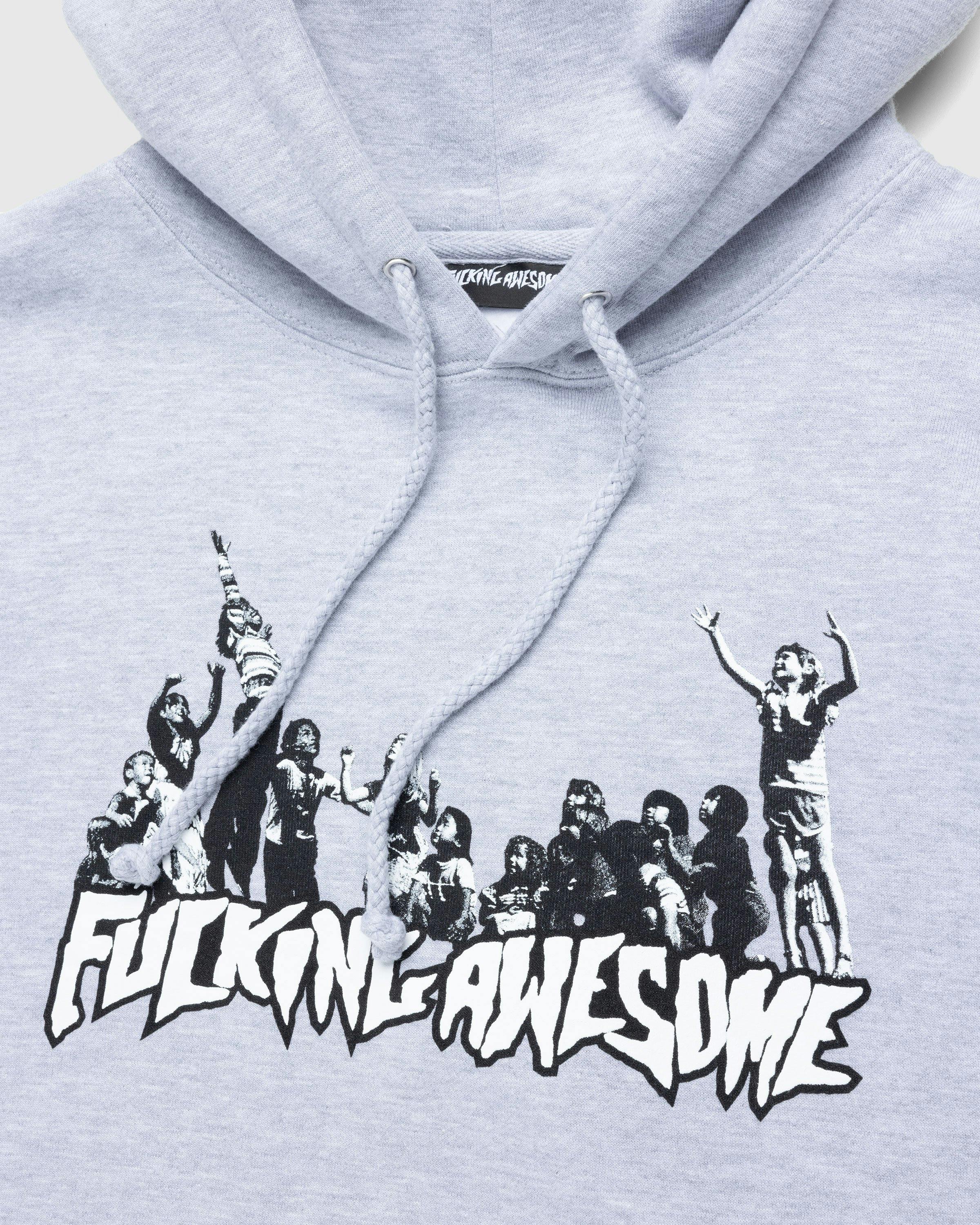 Fucking Awesome - Hug The Earth Hoodie Heather Grey - Clothing - Grey - Image 6