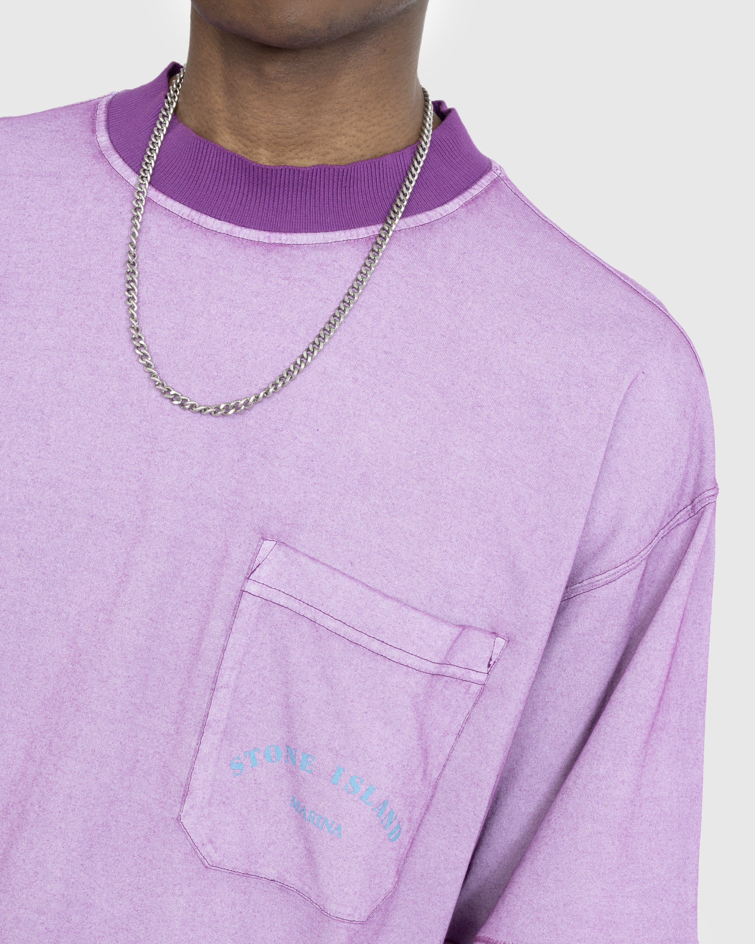 Stone Island - T-Shirt Pink 216X4 - Clothing - Pink - Image 4