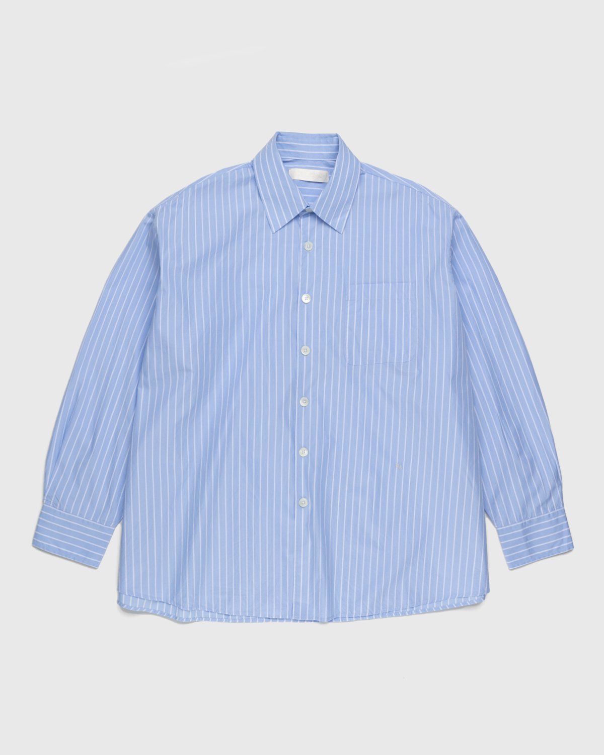 Our Legacy - Borrowed Shirt Blue/Rose Olden Stripe - Clothing - Blue - Image 1