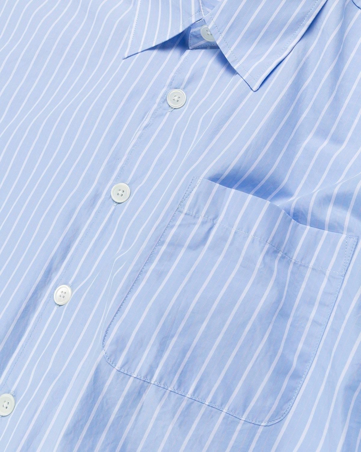 Our Legacy - Borrowed Shirt Blue/Rose Olden Stripe - Clothing - Blue - Image 5