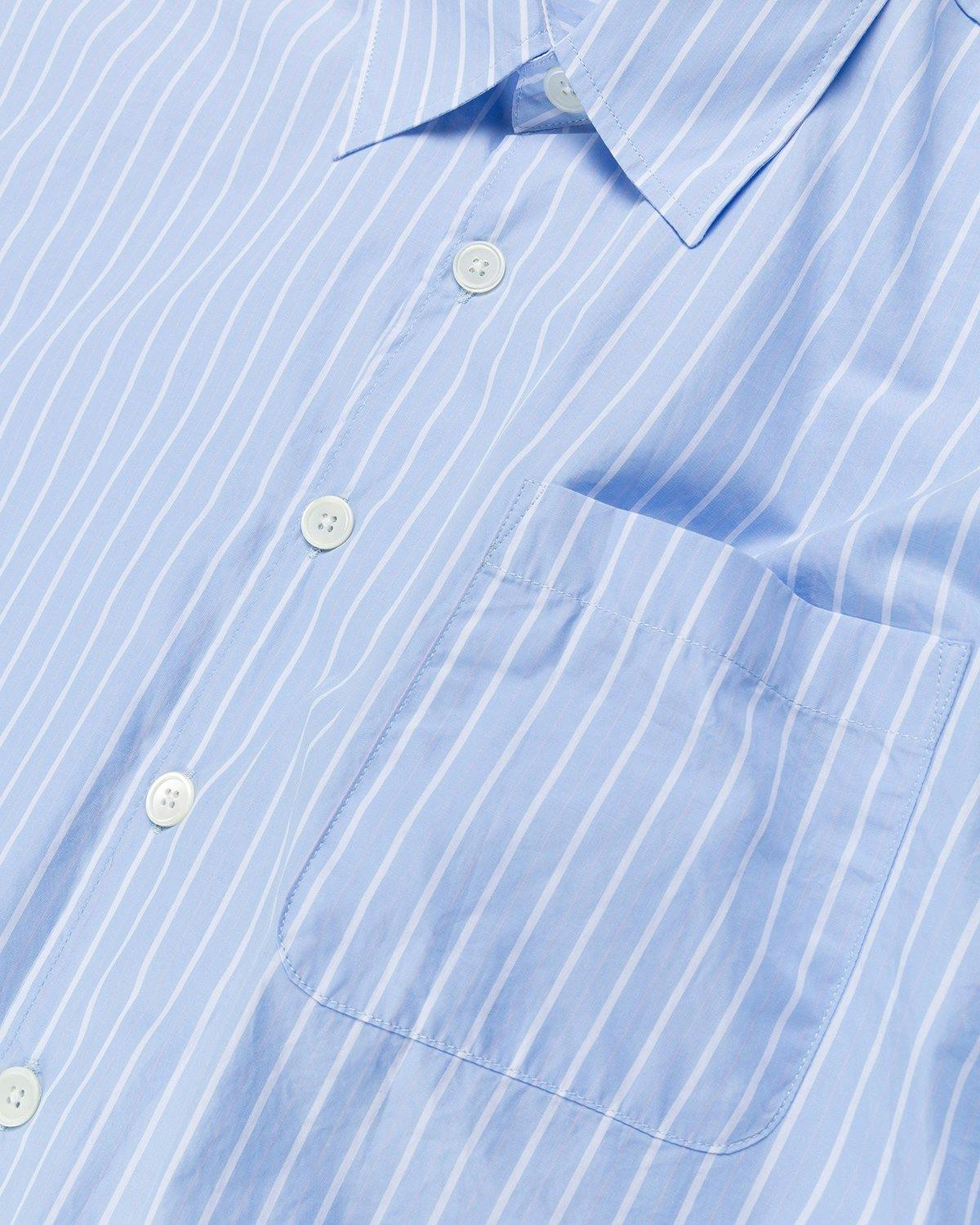 Our Legacy - Borrowed Shirt Blue/Rose Olden Stripe - Clothing - Blue - Image 5