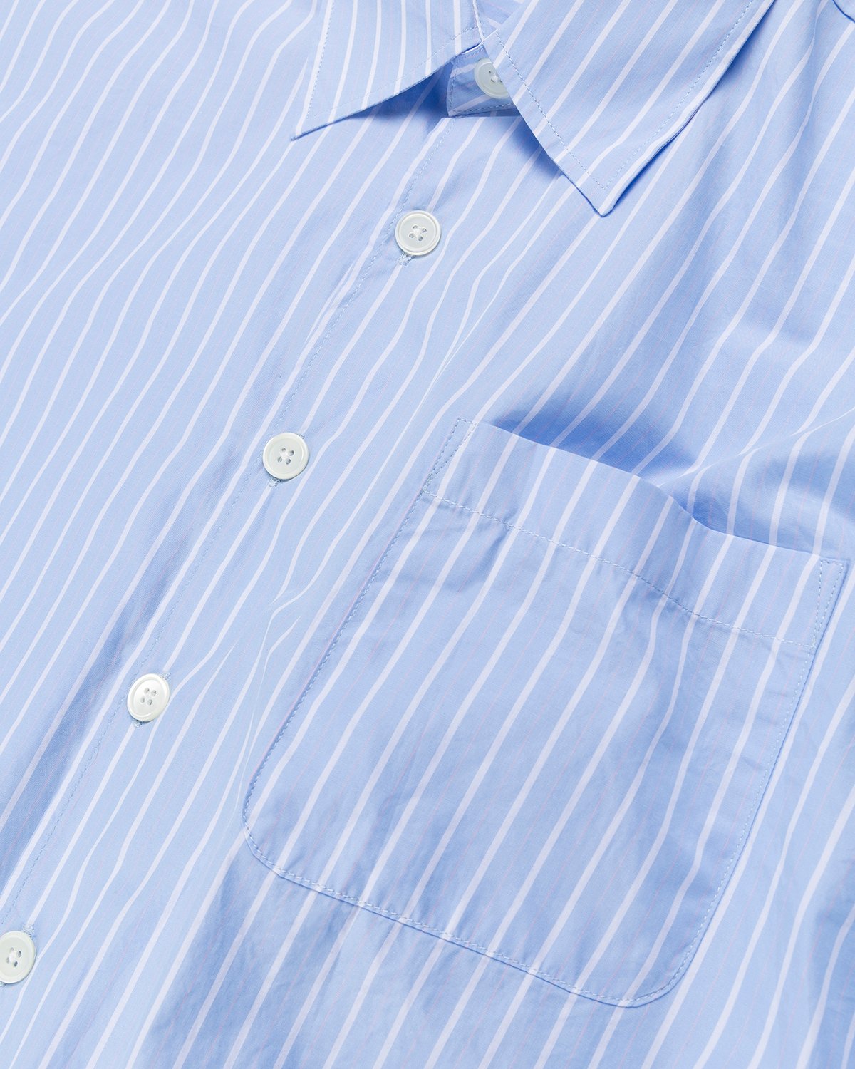 Our Legacy - Borrowed Shirt Blue/Rose Olden Stripe - Clothing - Blue - Image 5