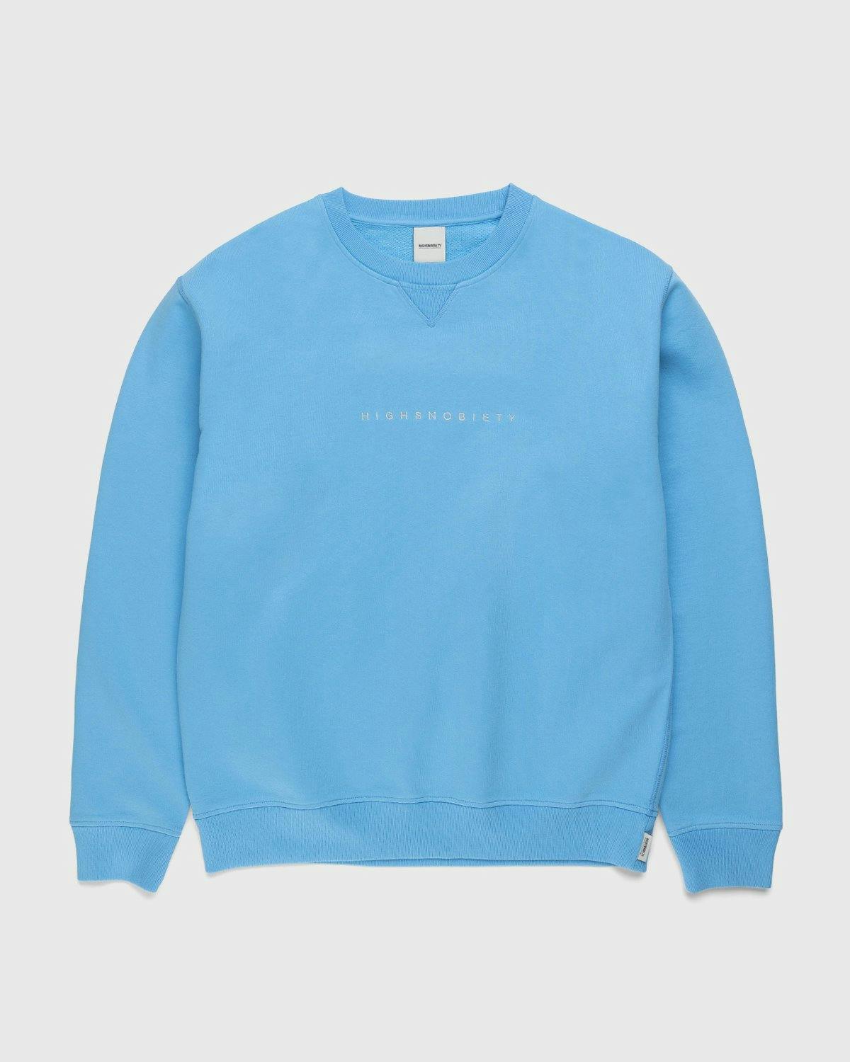 Highsnobiety - Staples Crew Sky Blue - Clothing - Blue - Image 1