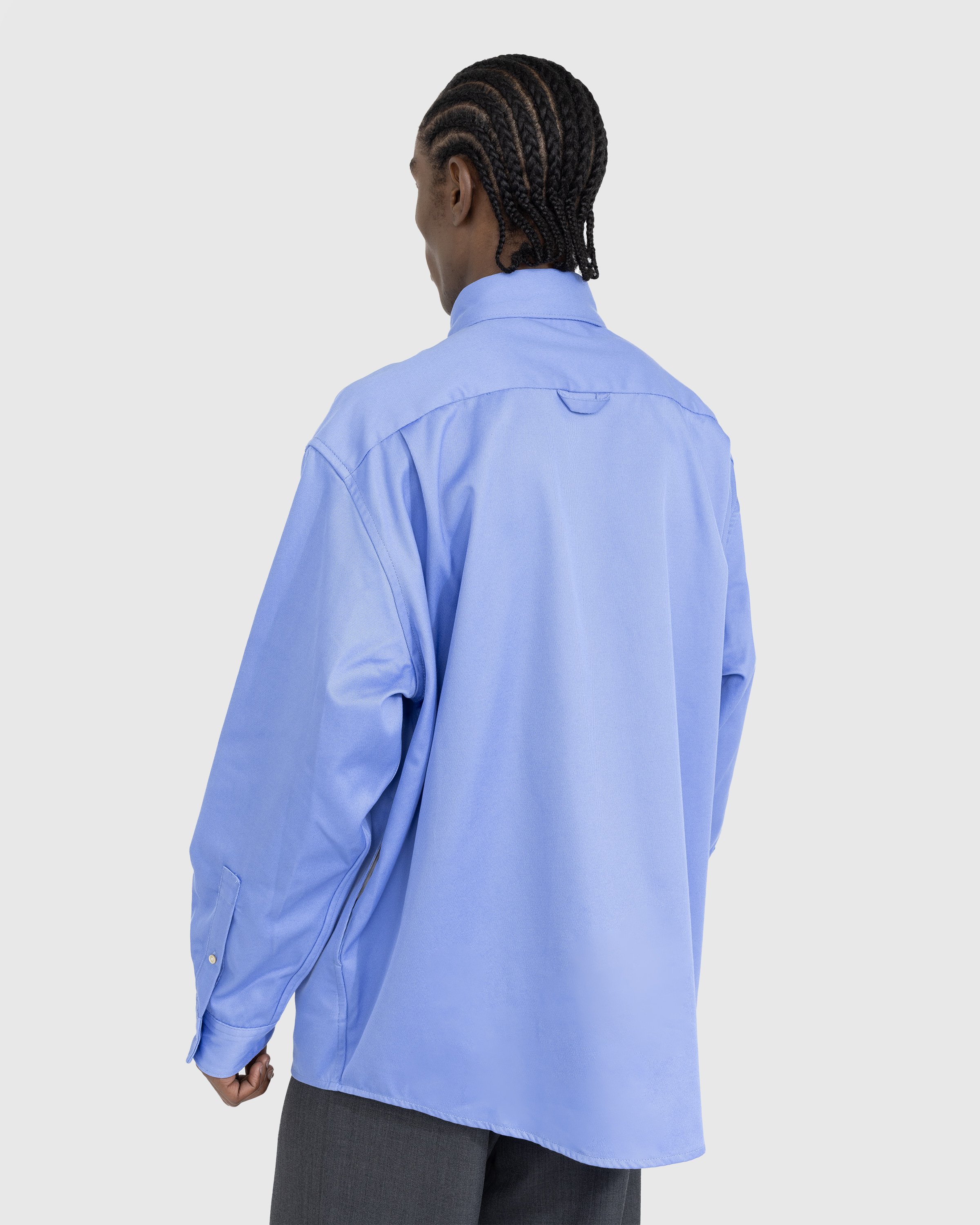 Acne Studios - Button-Up Overshirt Cornflower Blue - Clothing - Blue - Image 3