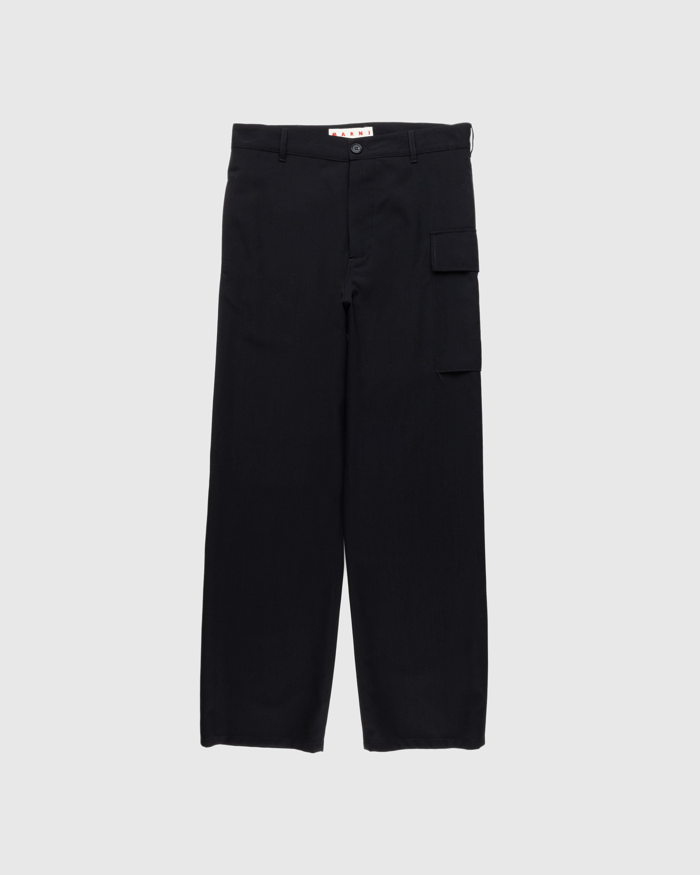 Marni - Cargo Pocket Wool Trousers Black - Clothing - Black - Image 1