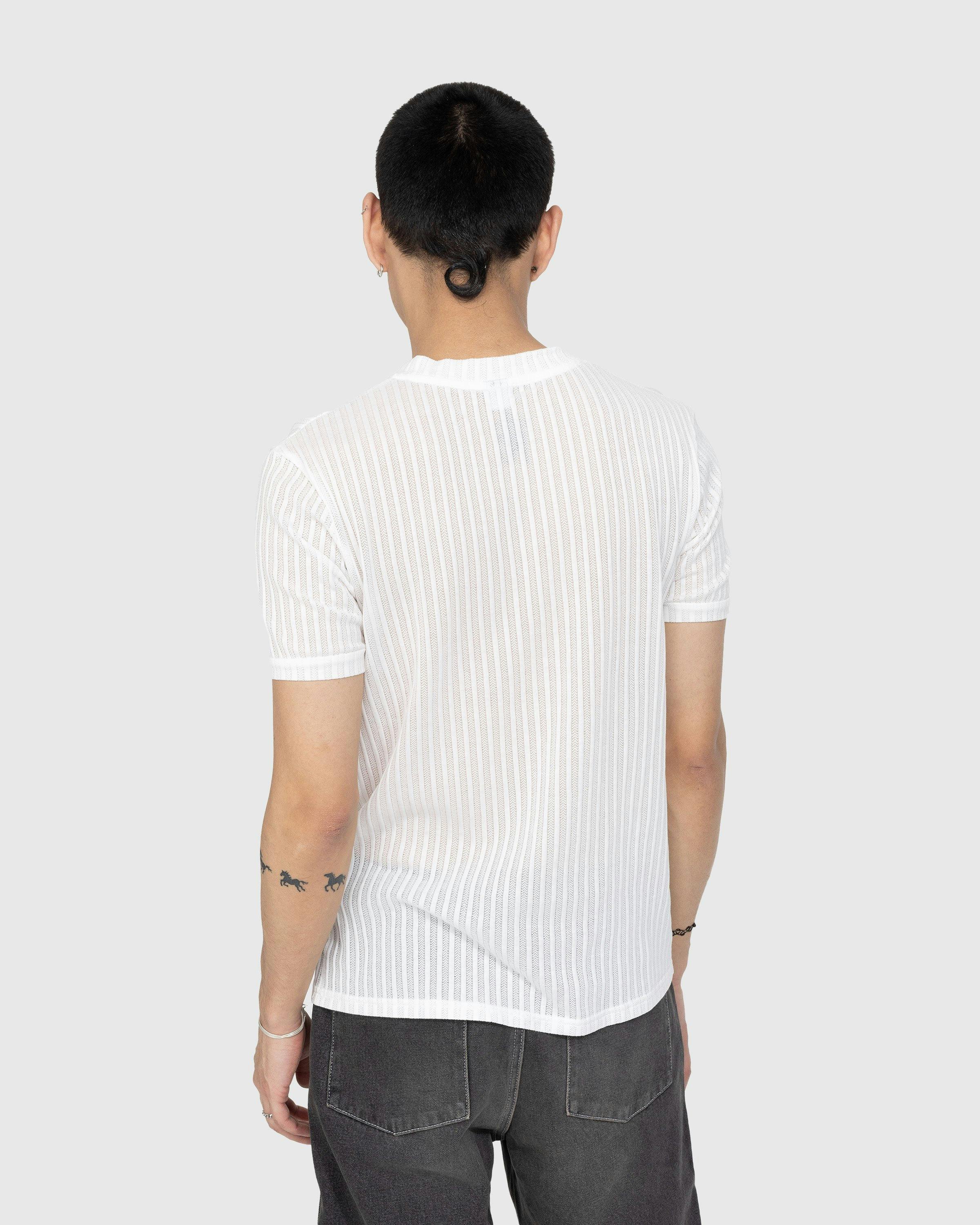 Winnie New York - Pinstripe Tee Ivory - Clothing - Beige - Image 3