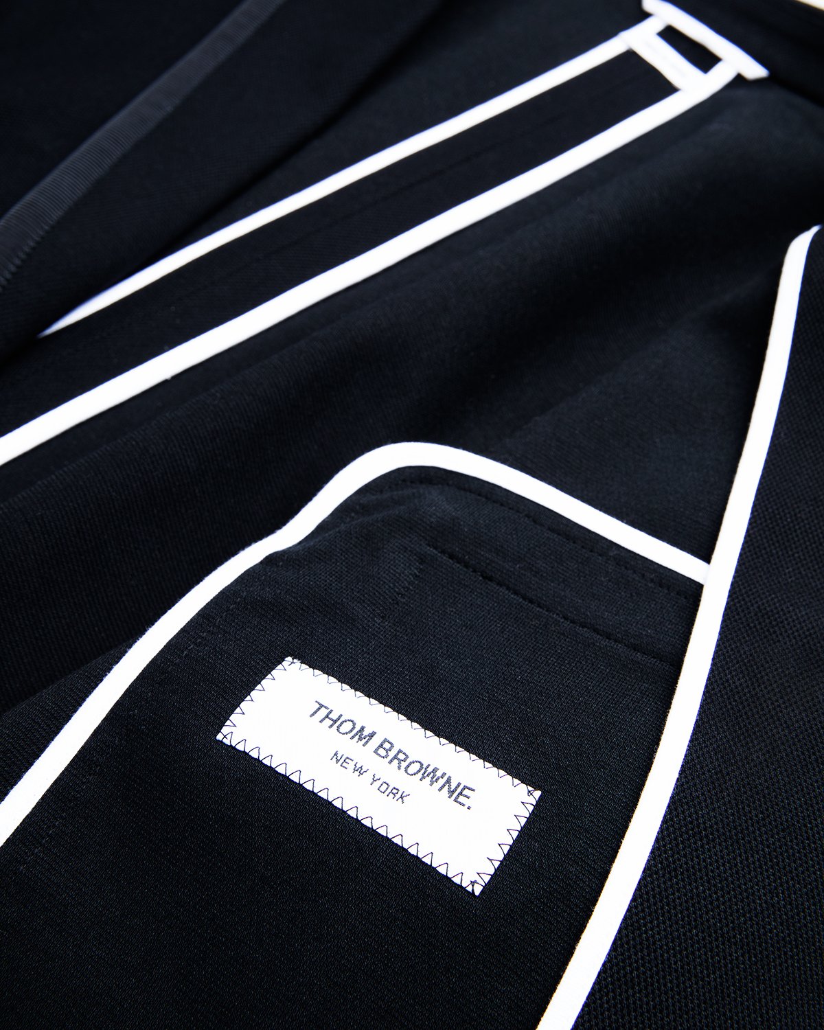 Thom Browne x Highsnobiety - Men Deconstructed Sport Jacket Black - Clothing - Black - Image 4