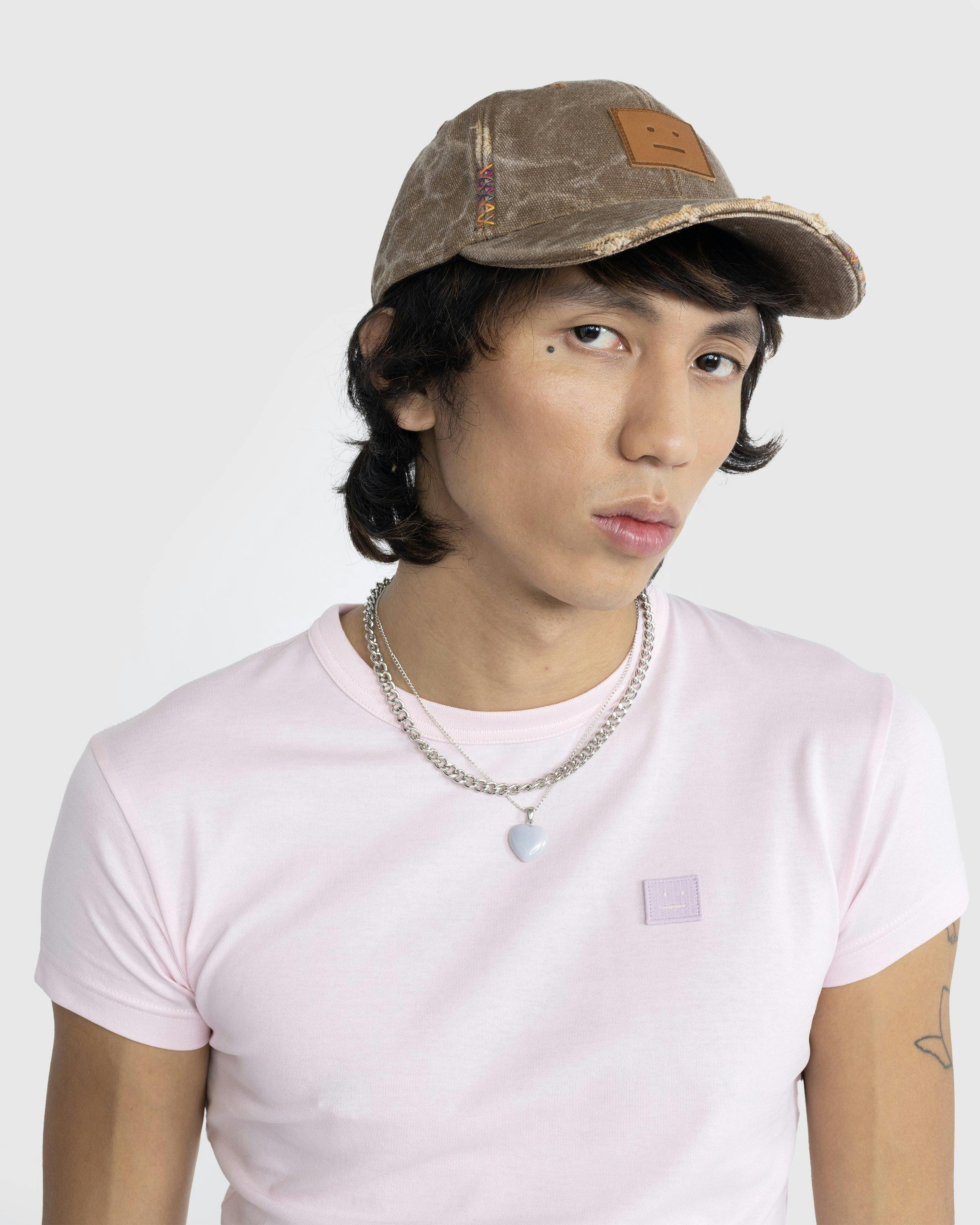 Acne Studios – Leather Face Patch Cap Toffee Brown | Highsnobiety Shop