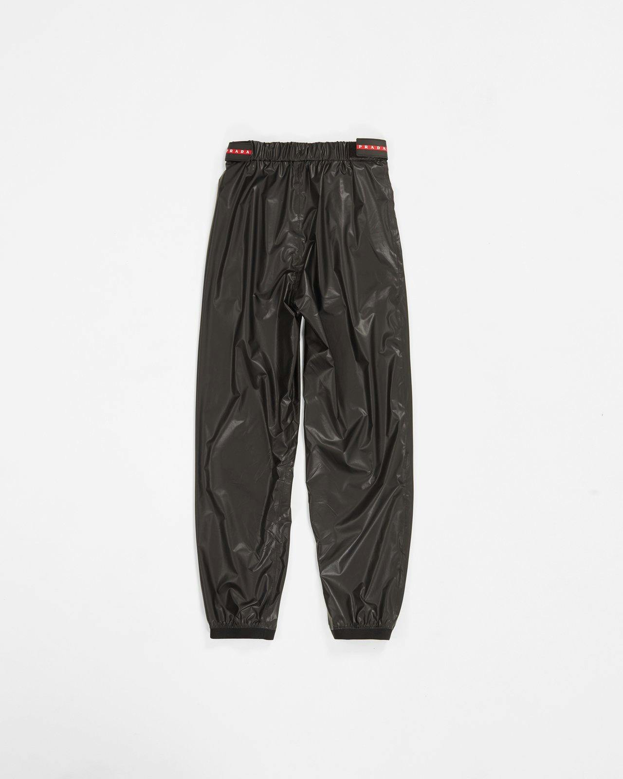 Prada - Women's Shiny Nylon Track Pants - Clothing - Black - Image 3