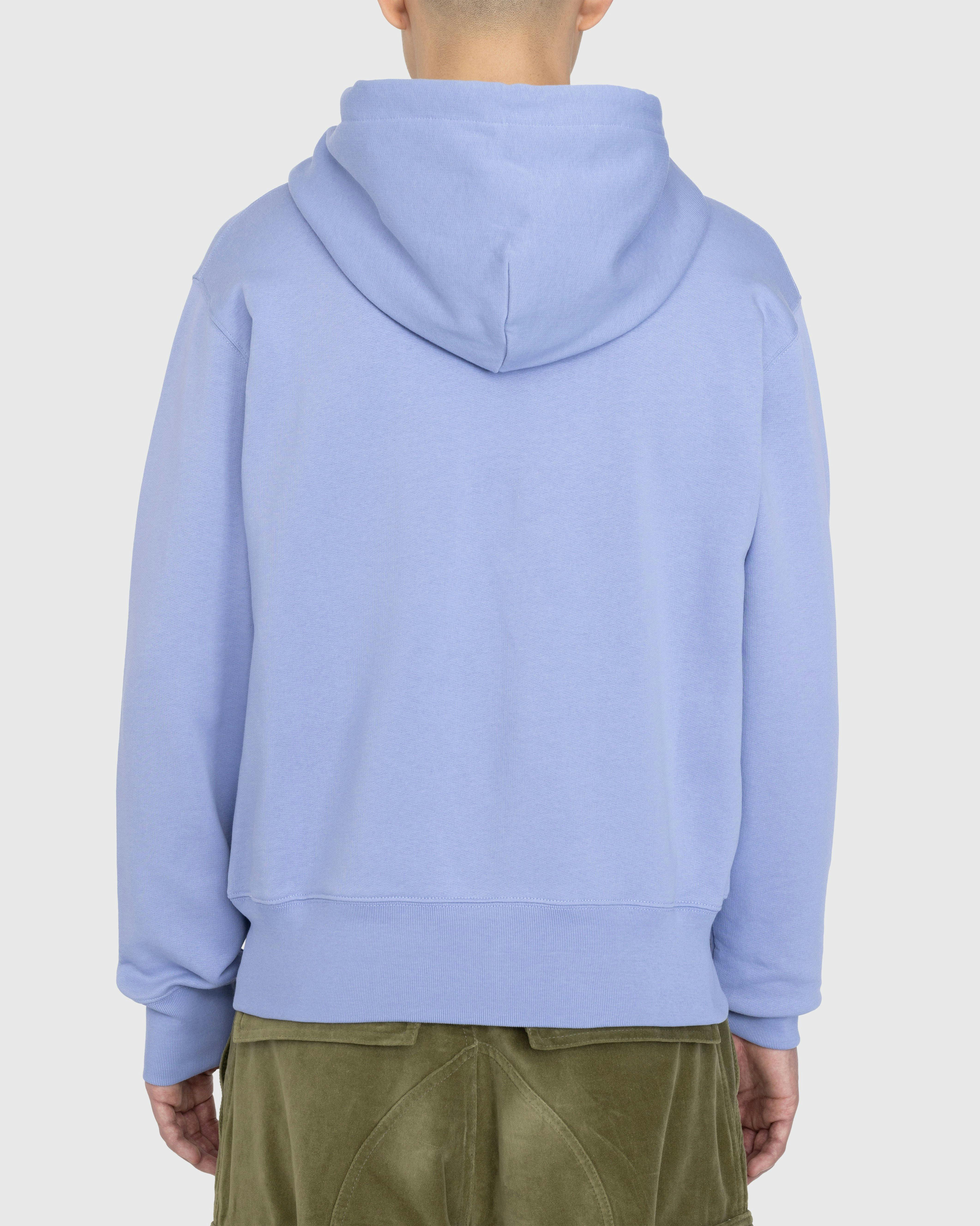 Acne Studios - Organic Cotton Hooded Sweatshirt Purple - Clothing - Purple - Image 4