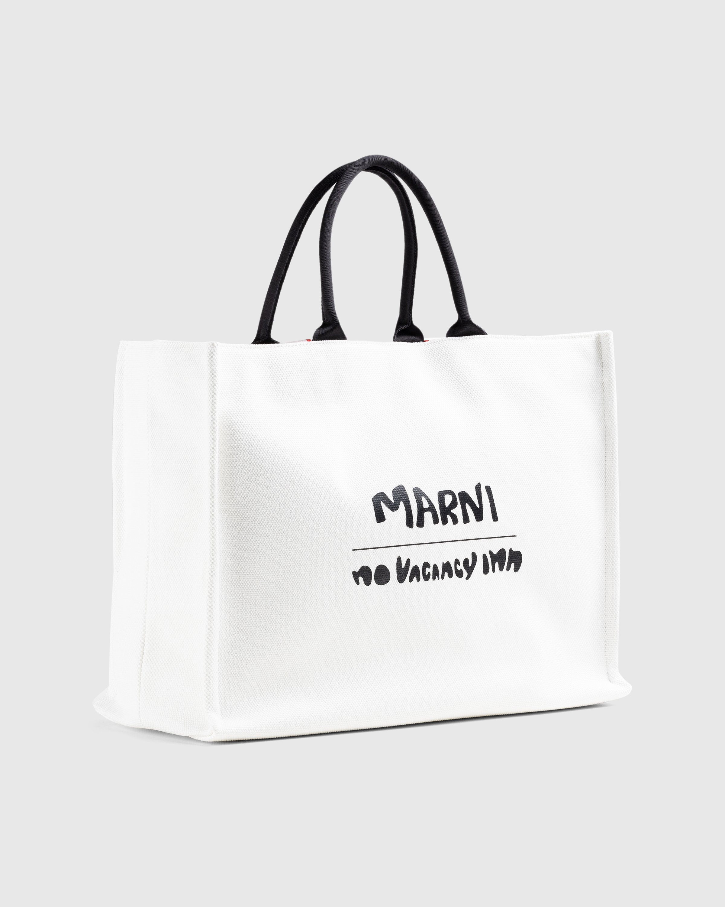 Marni x No Vacancy Inn - Bey Tote Bag Shell/Black - Accessories - White - Image 3