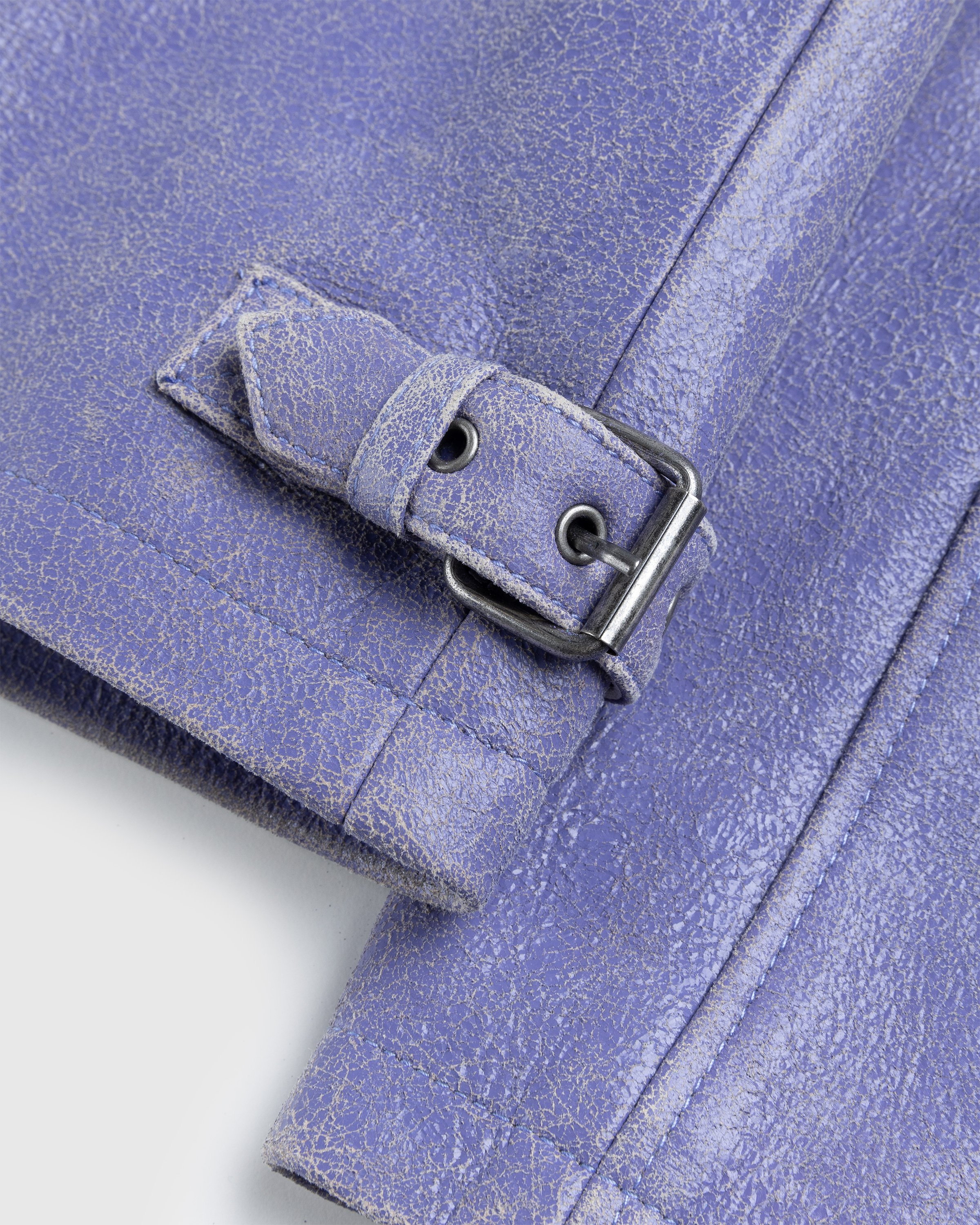 Guess USA - Crackle Leather Jacket Purple - Clothing - Purple - Image 5