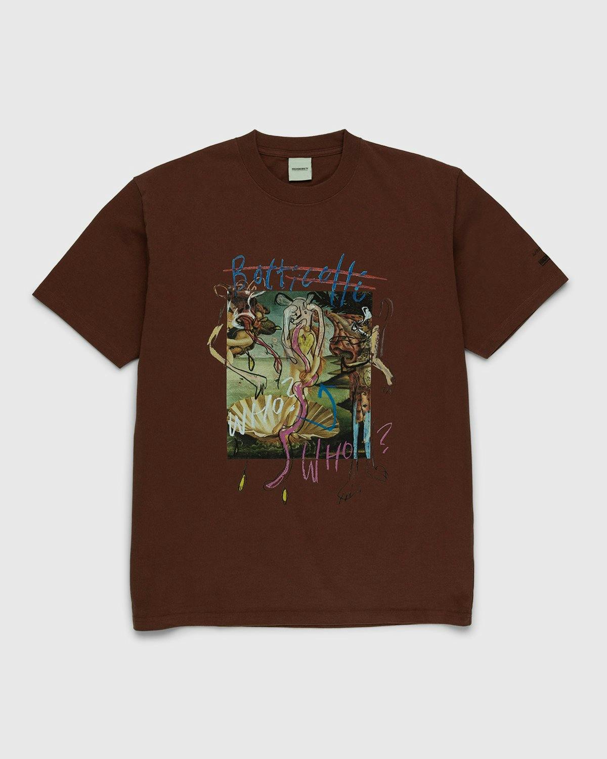 Simon Fujiwara x Highsnobiety - Birth Of Venus T-Shirt Brown - Clothing - Brown - Image 1