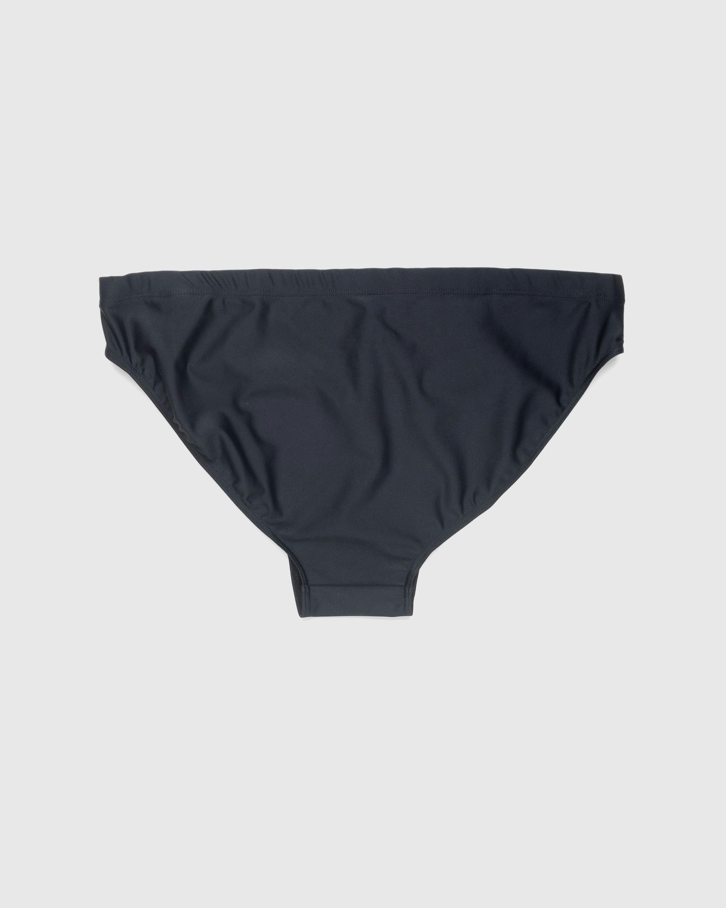 Marine Serre - Active Jersey Swim Brief Black - Clothing - Black - Image 2