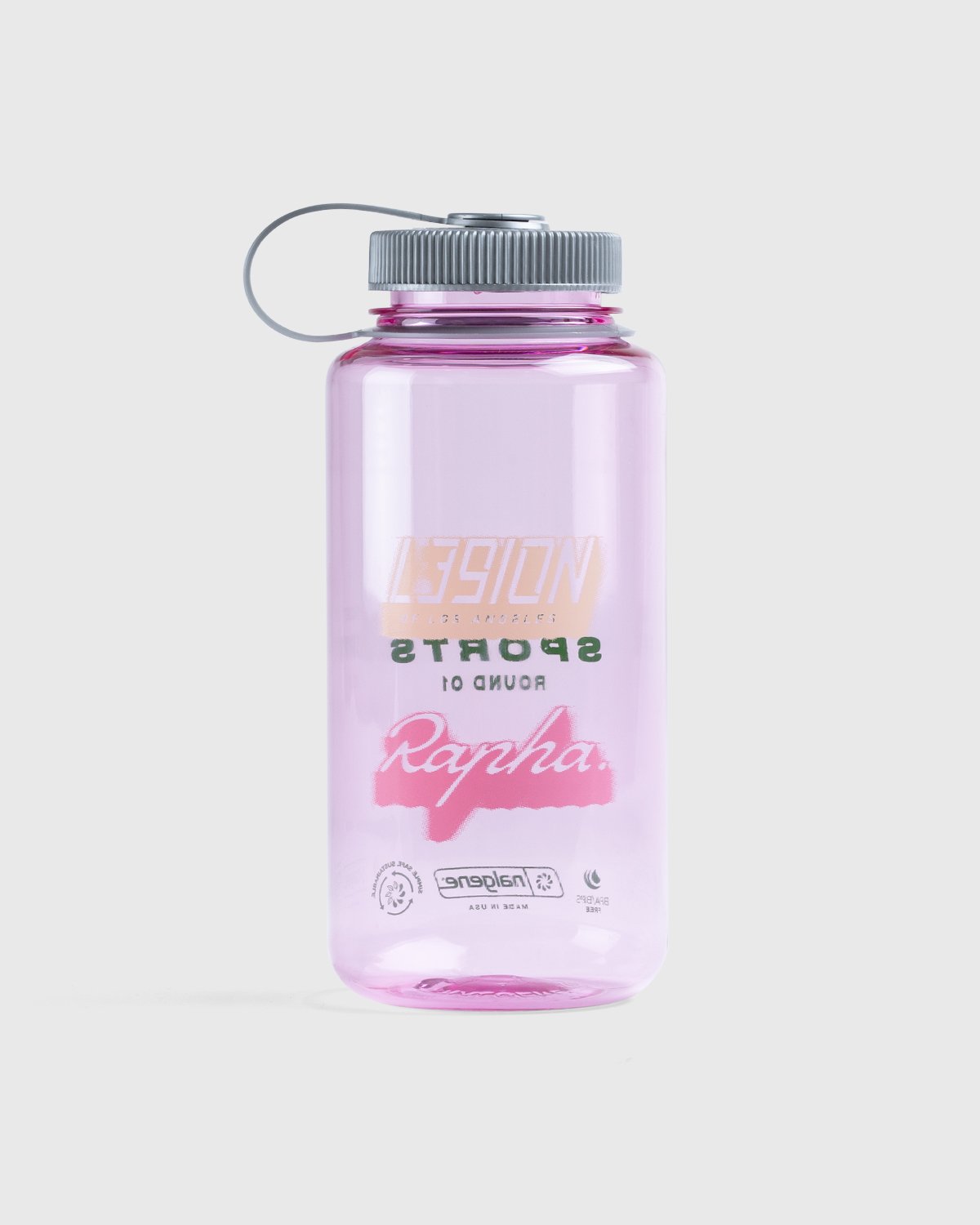 Rapha x L39ION of LA x Highsnobiety - HS Sports Nalgene Bottle Grey - Lifestyle - Pink - Image 2