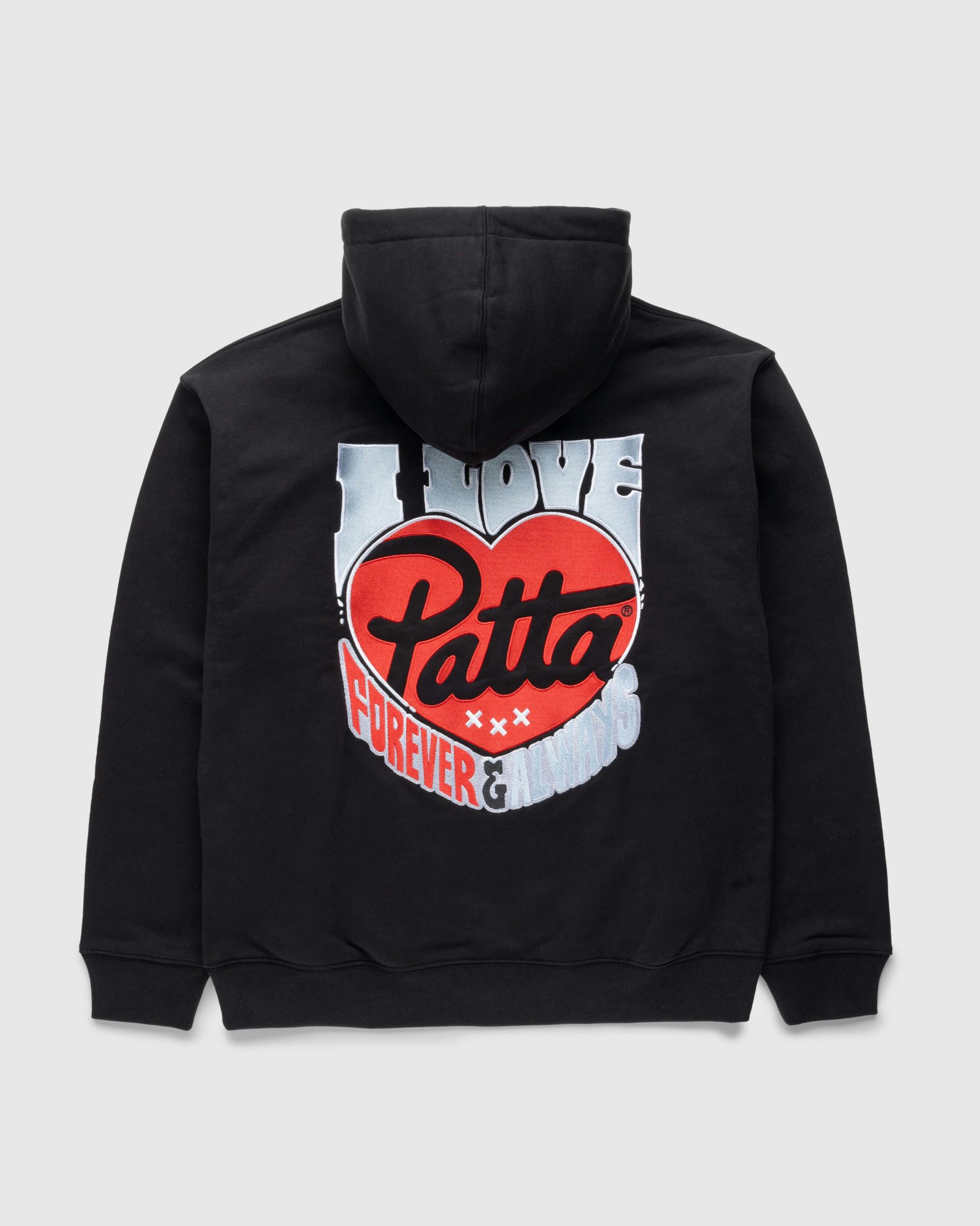 Patta - Forever and Always Boxy Hoodie Black - Clothing - Black - Image 1