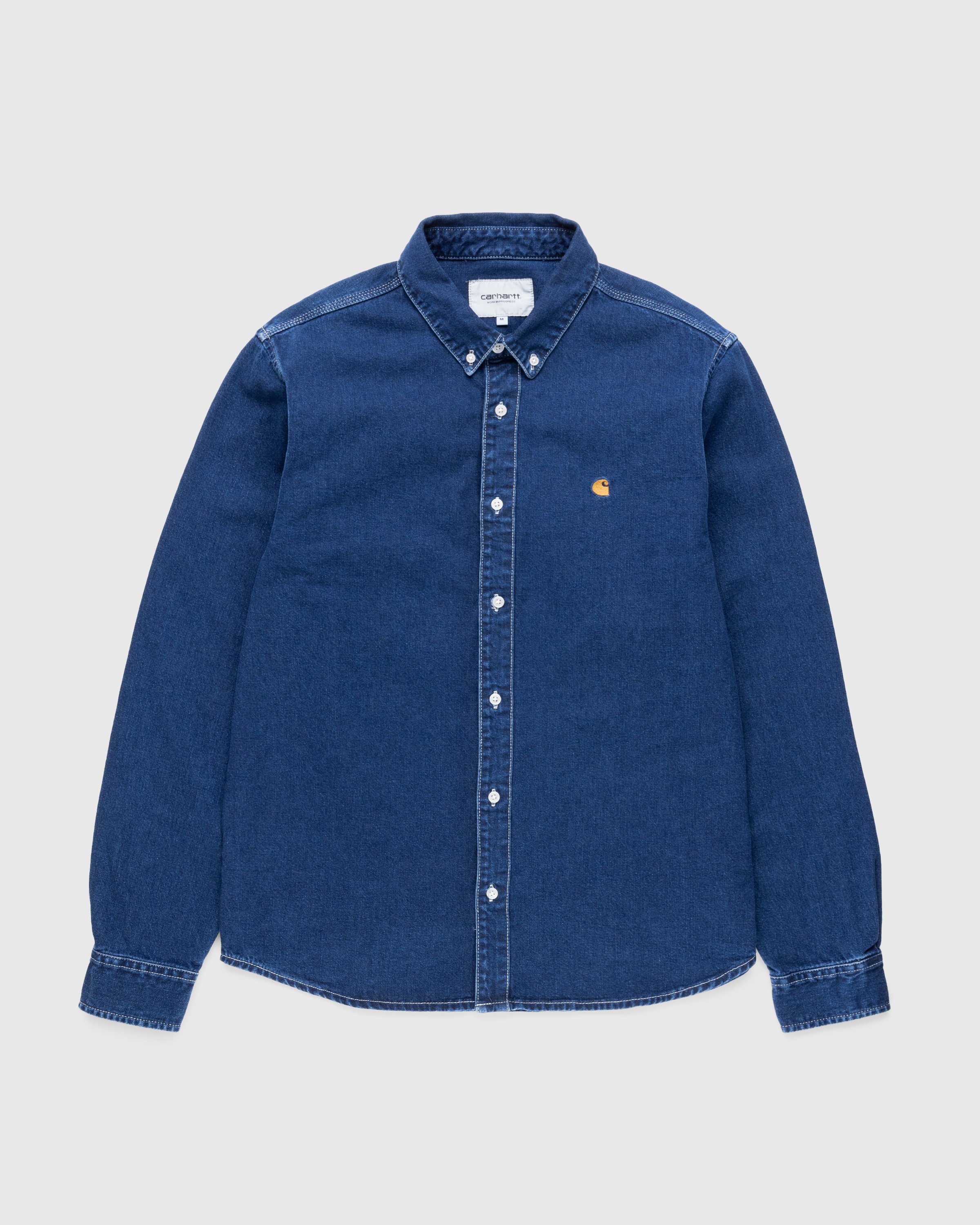 Carhartt WIP - Weldon Denim Shirt Stonewashed Blue - Clothing - Blue - Image 1