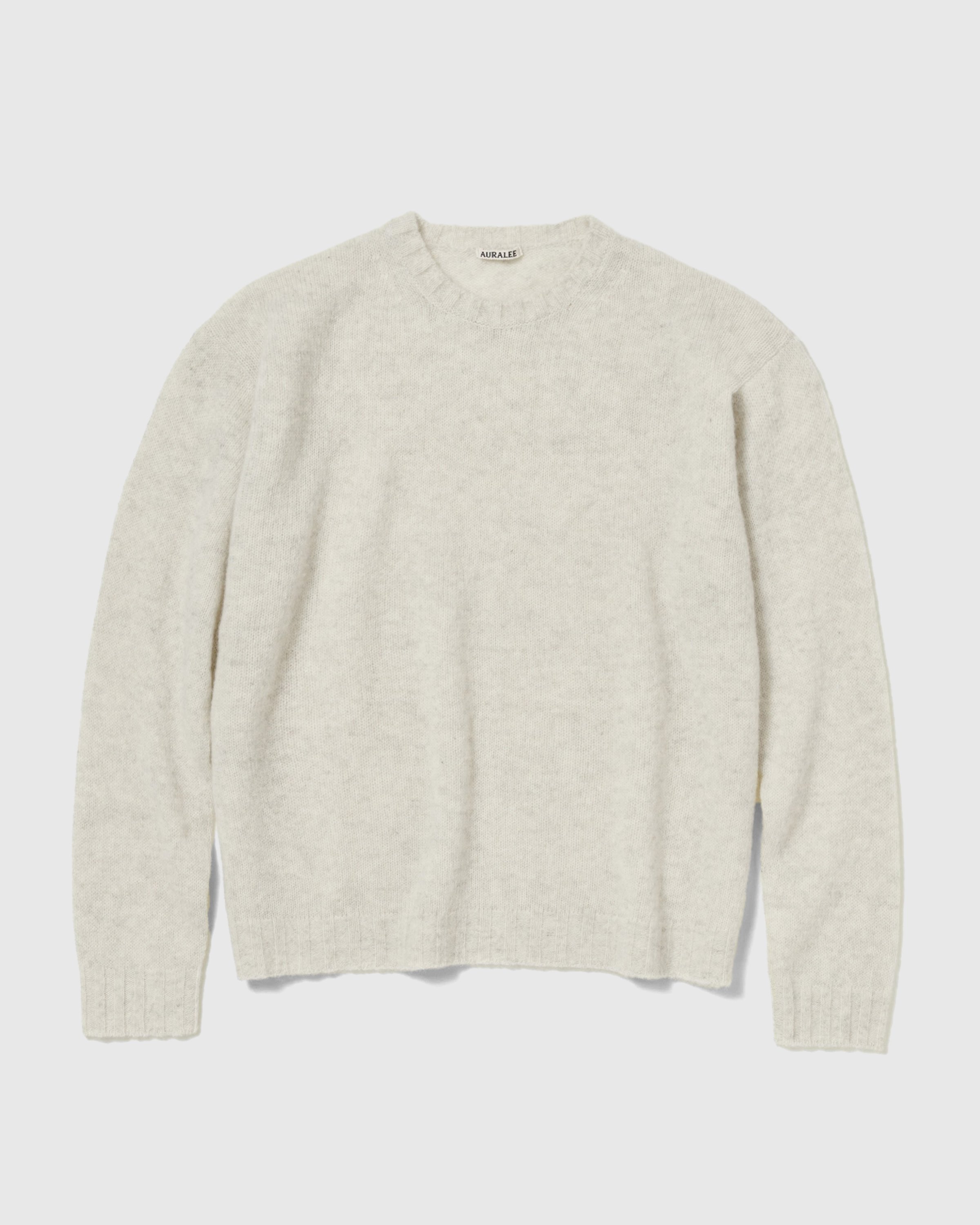 Auralee - Shetland Wool Cashmere Knit - Clothing - White - Image 1