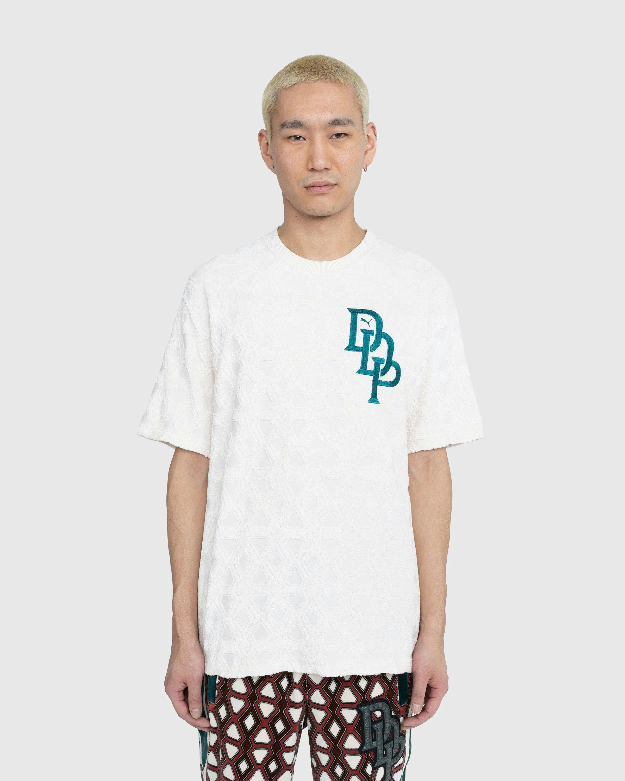 Puma x Dapper Dan - Jacquard Logo Tee Beige - Clothing - Brown - Image 2