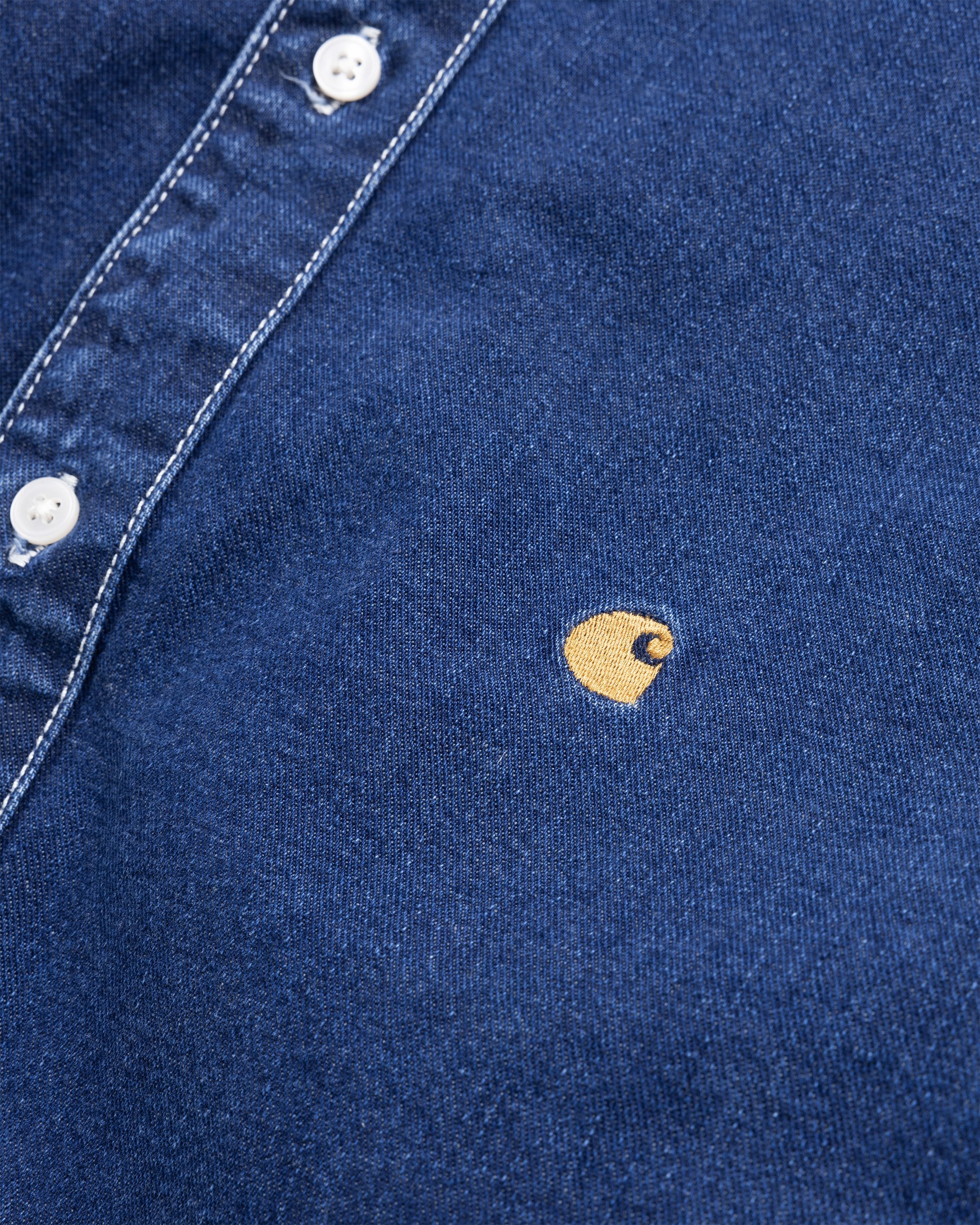 Carhartt WIP - Weldon Denim Shirt Stonewashed Blue - Clothing - Blue - Image 6