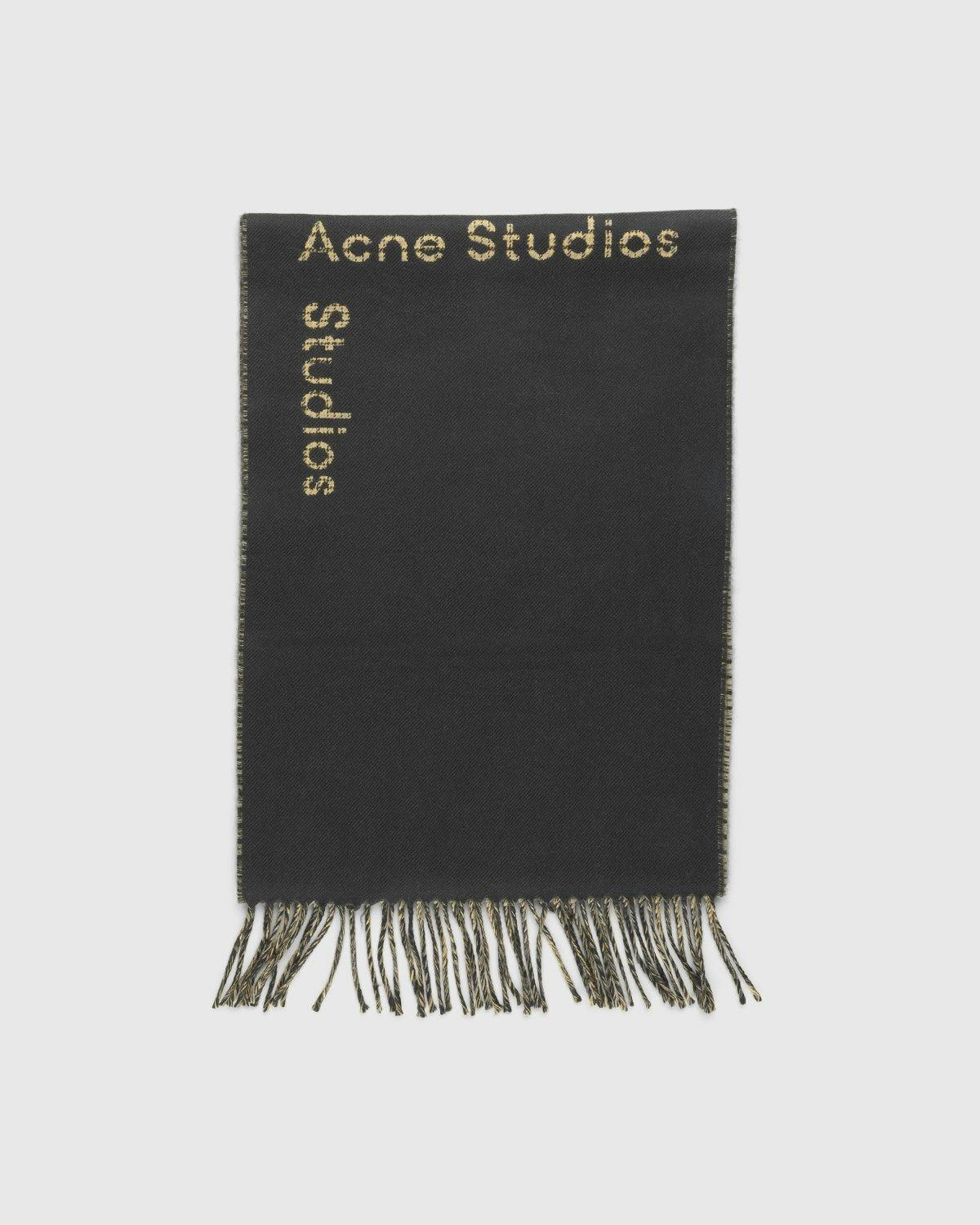 Acne Studios - Double Face Scarf Dark Green - Accessories - Black - Image 2