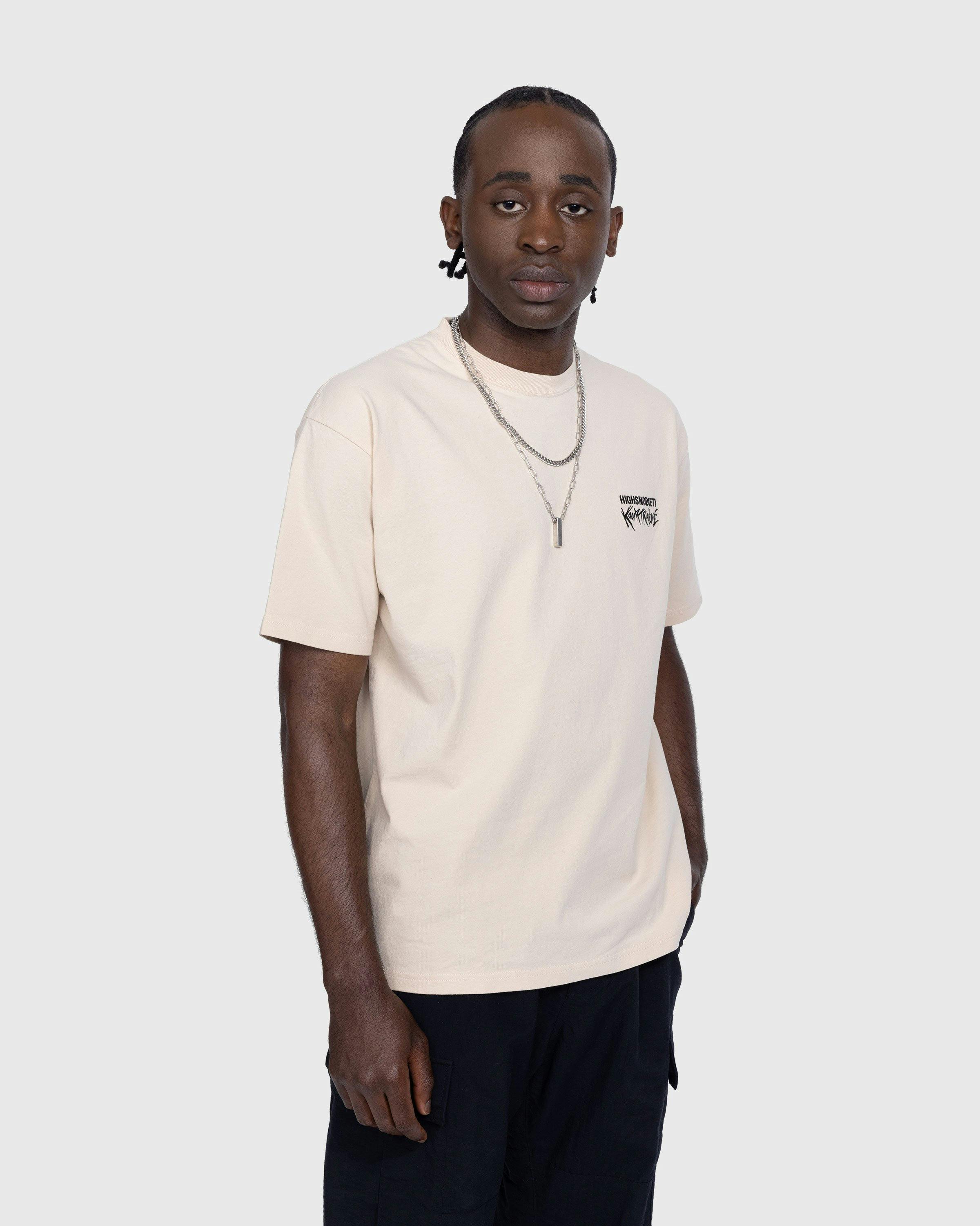 École Kourtrajmé x Highsnobiety - Short Sleeve T-Shirt Eggshell - Clothing - Beige - Image 3