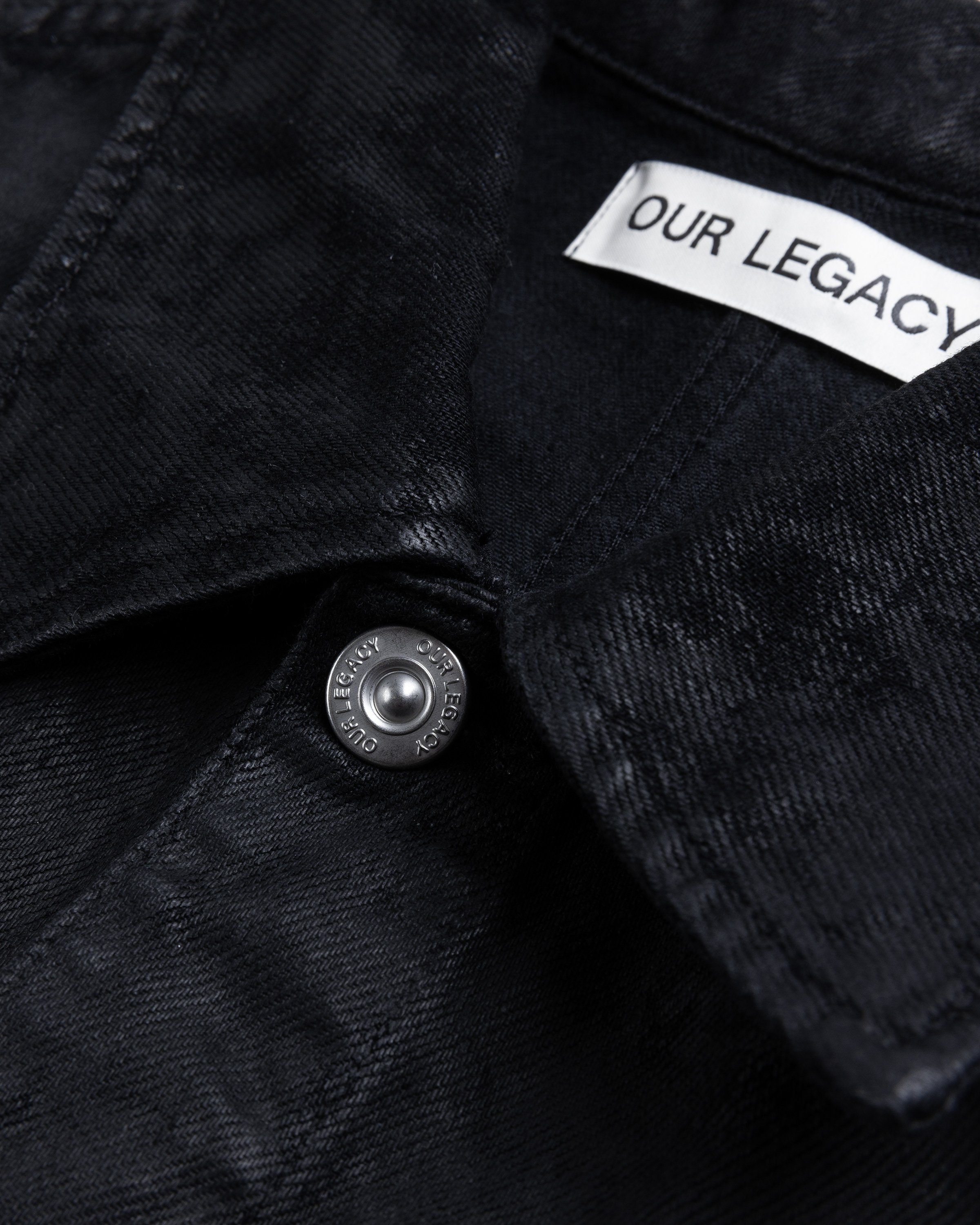 Our Legacy - Rebirth Jacket Waxed Black Denim - Clothing - Black - Image 6