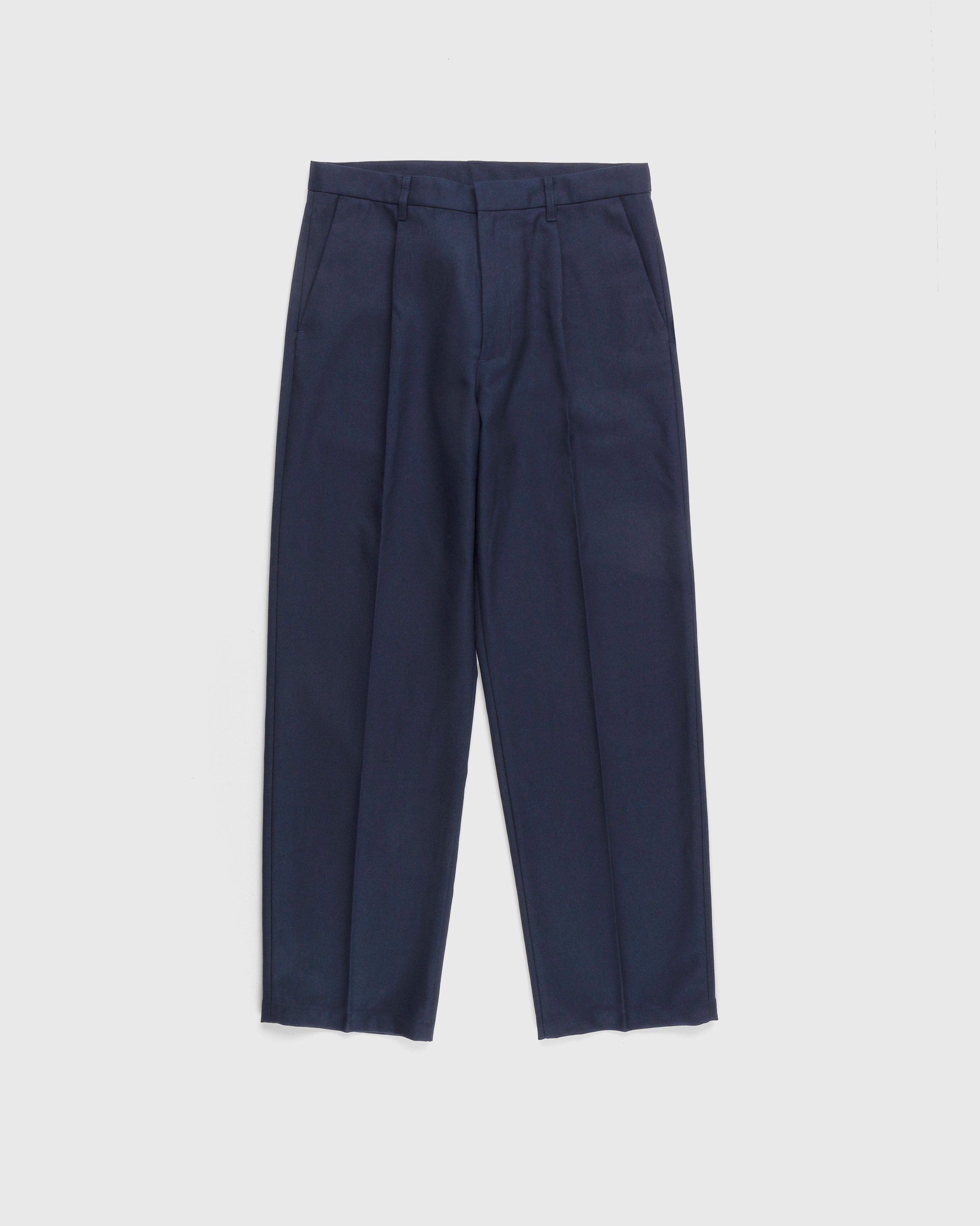Highsnobiety - Heavy Wool Dress Pants Navy - Clothing - Blue - Image 1
