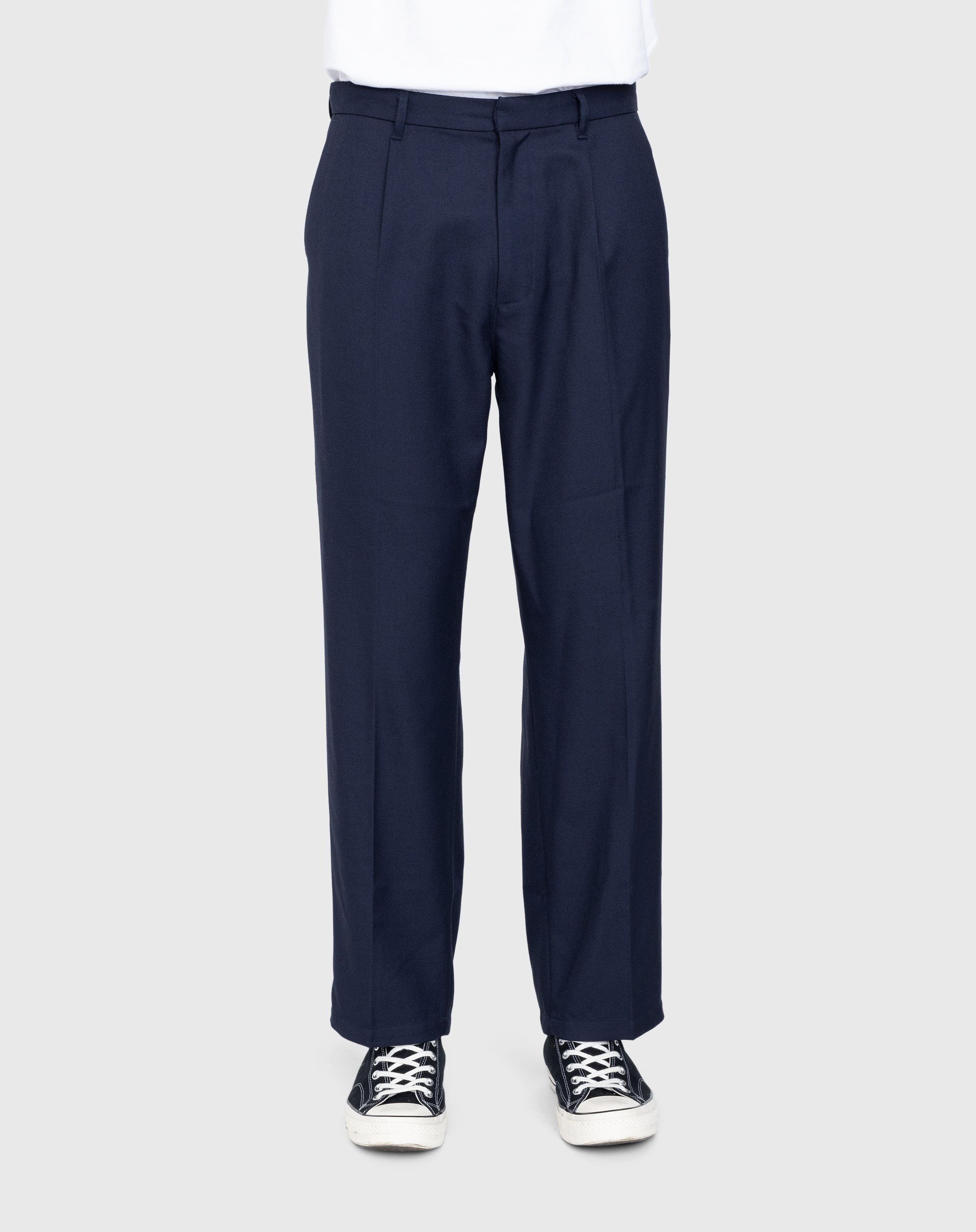Highsnobiety - Heavy Wool Dress Pants Navy - Clothing - Blue - Image 2