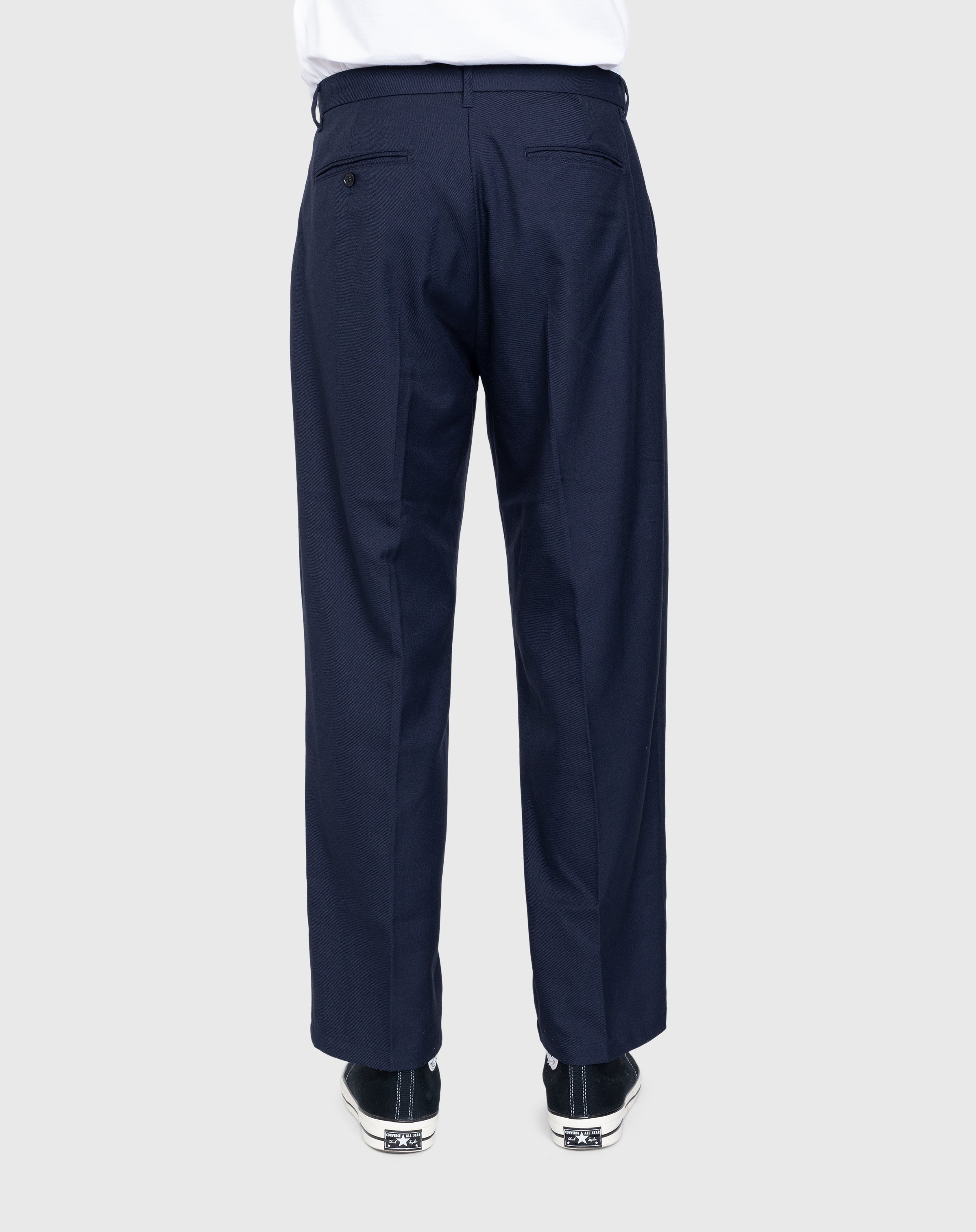 Highsnobiety - Heavy Wool Dress Pants Navy - Clothing - Blue - Image 4