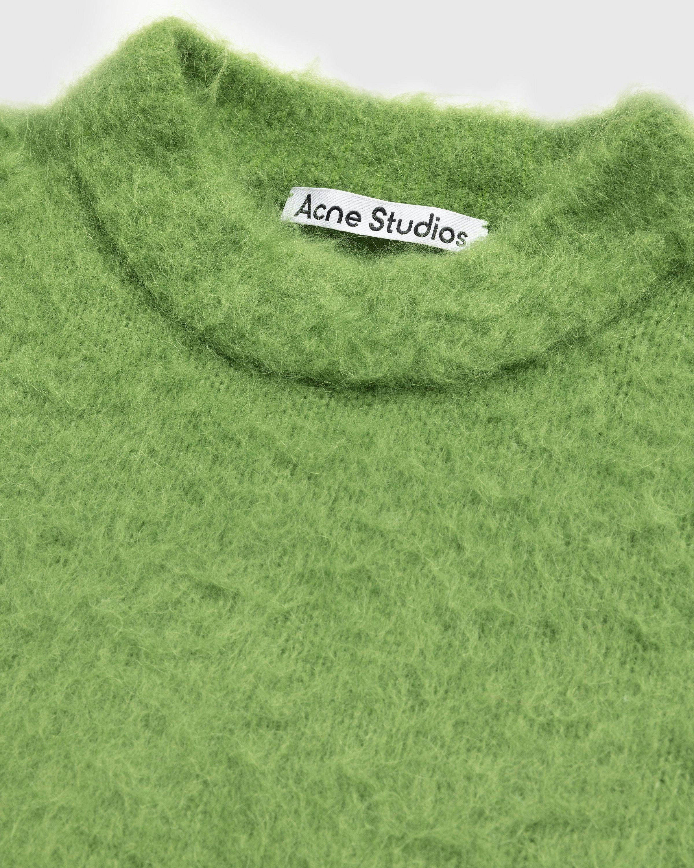 Acne Studios - Hair Crewneck Sweater Pear Green - Clothing - Green - Image 4