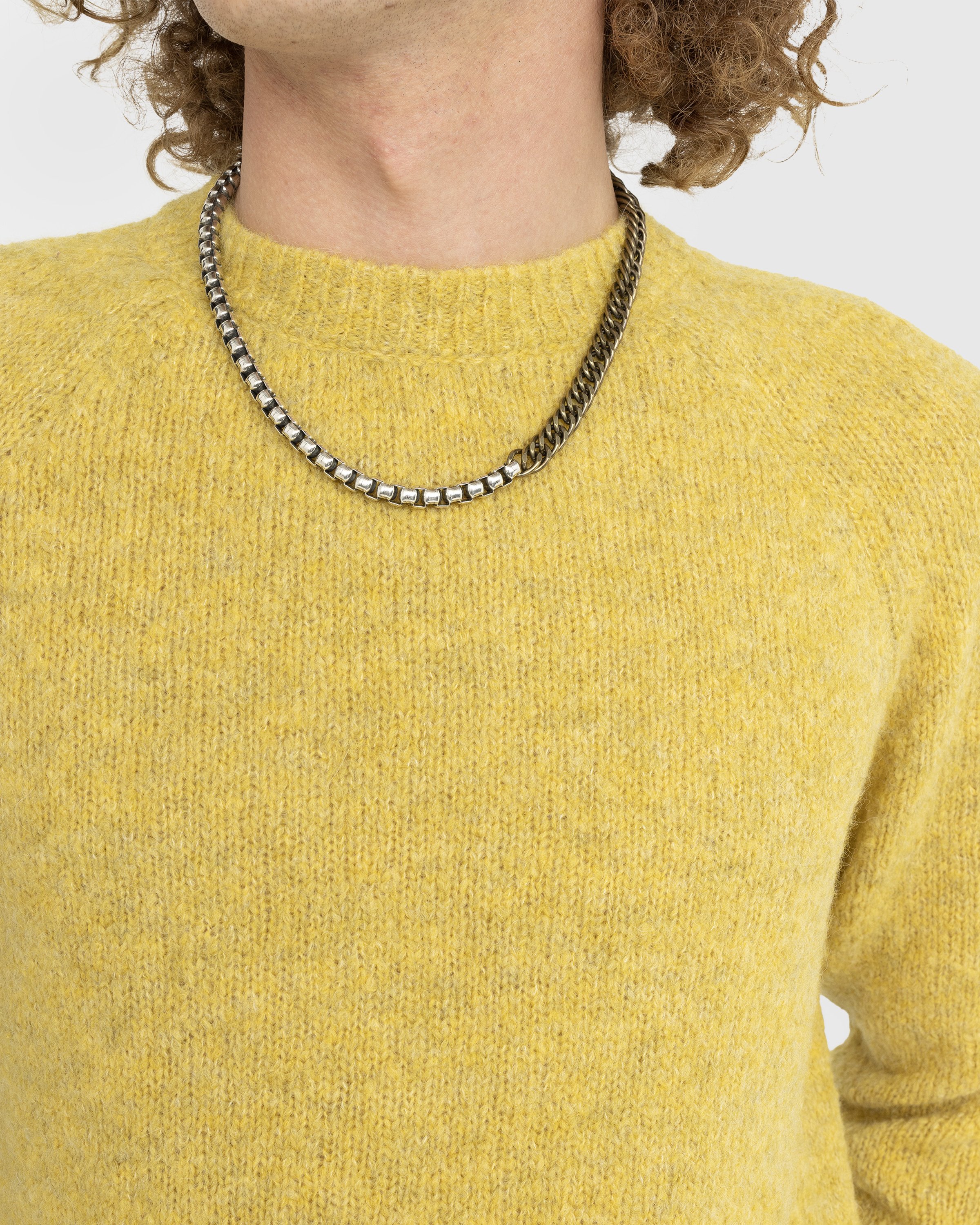 Dries van Noten - M232-125 Necklace Silver/Brass - Accessories - Silver - Image 4