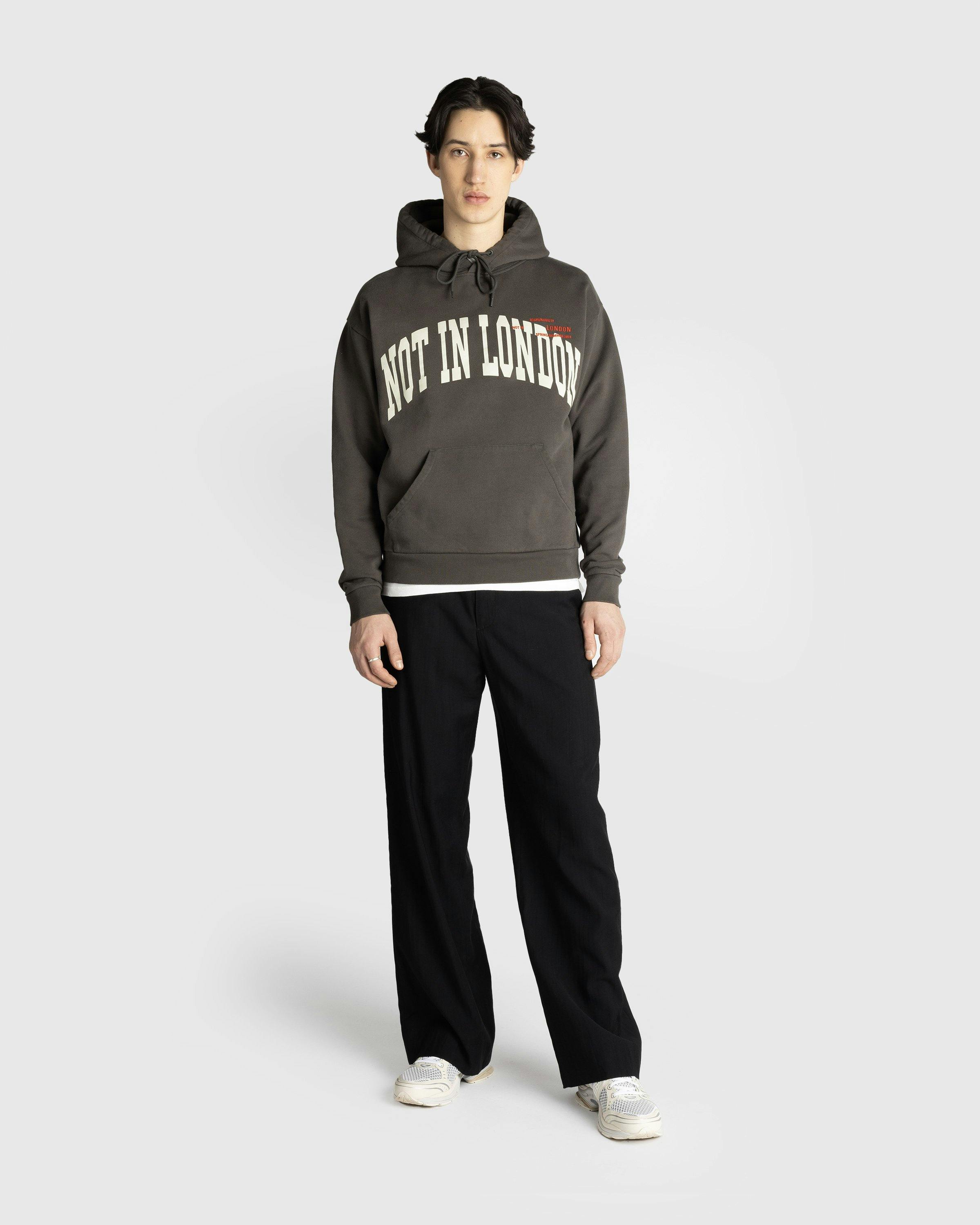 Highsnobiety - London Fleece Hoodie - Clothing - Dark Grey - Image 4