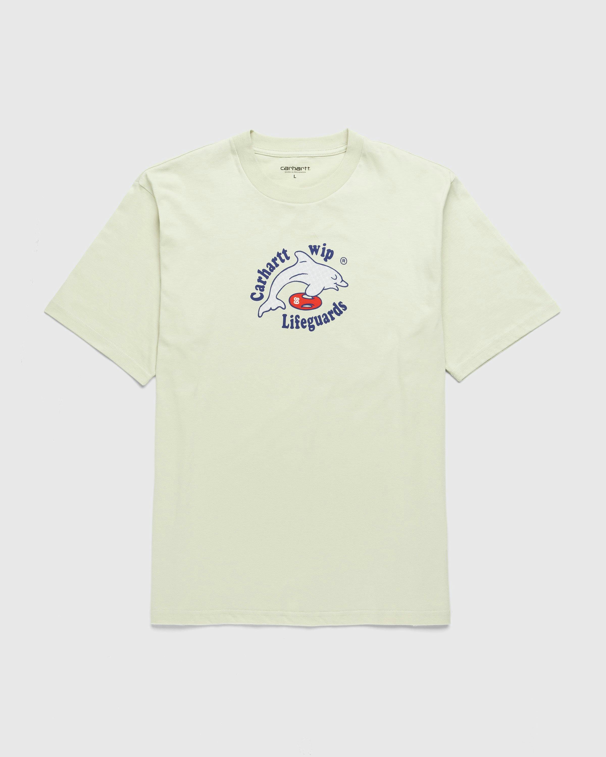 Carhartt WIP - Lifeguards T-Shirt Light Blue - Clothing - White - Image 1