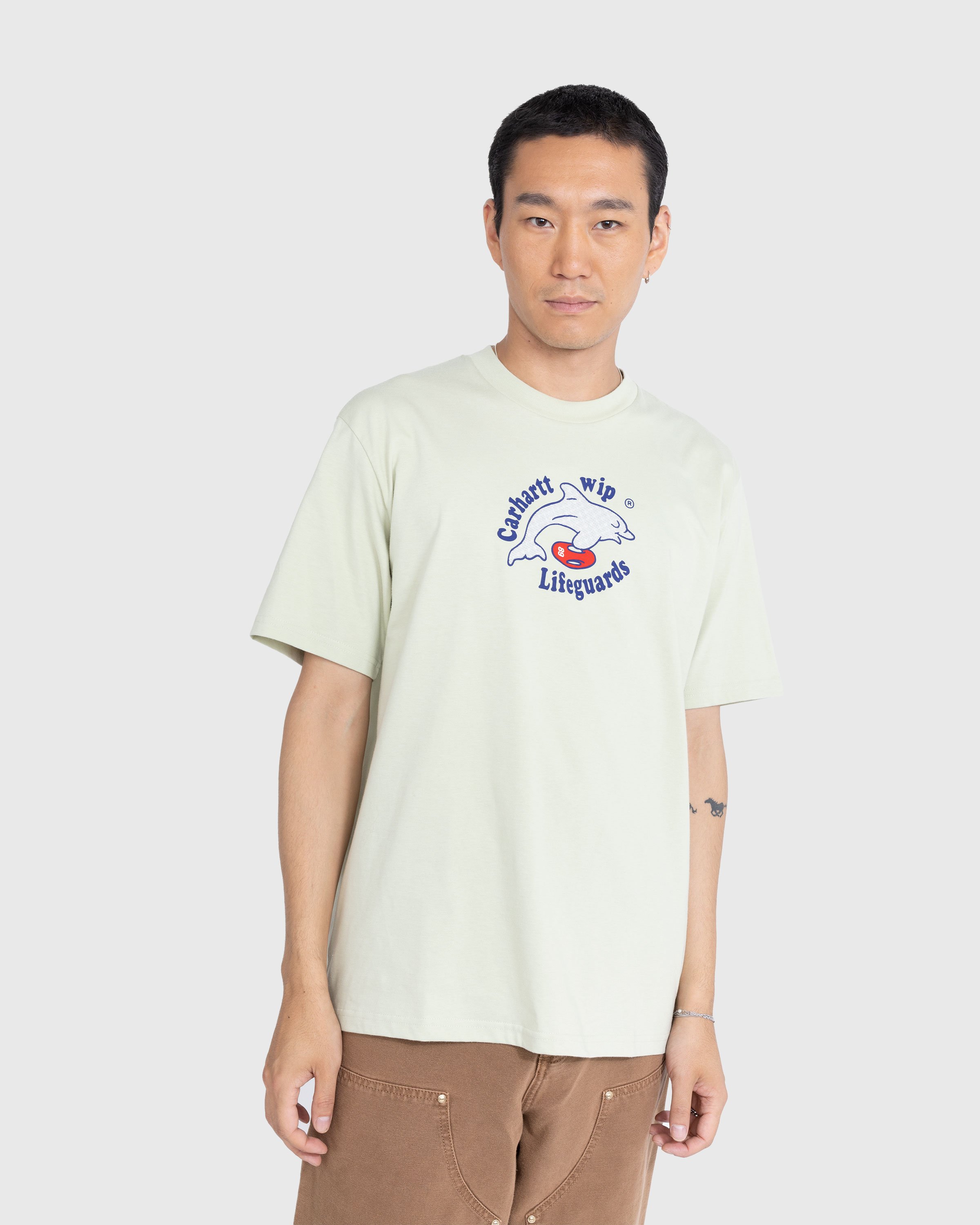 Carhartt WIP - Lifeguards T-Shirt Light Blue - Clothing - White - Image 3