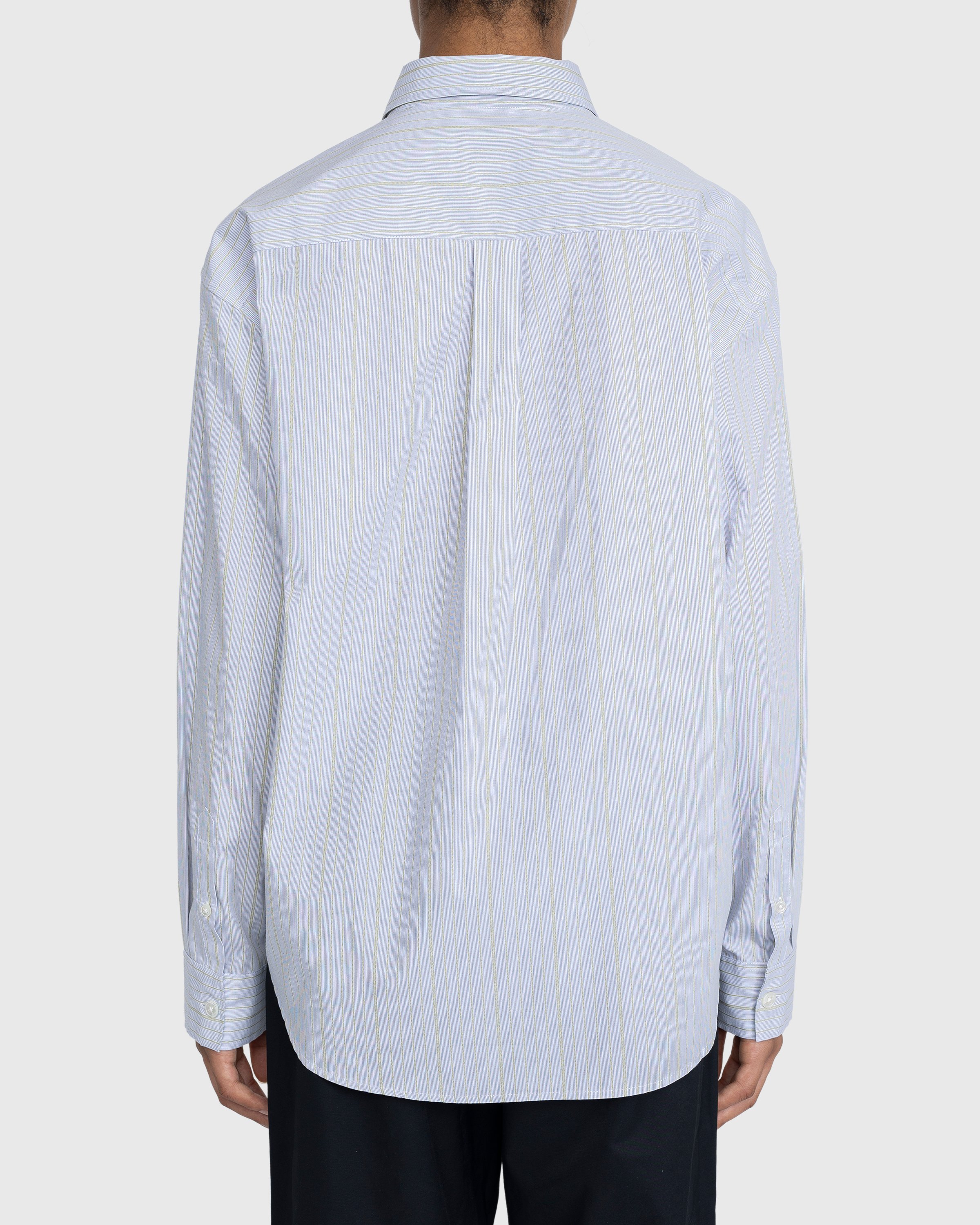 Highsnobiety - Striped Dress Shirt White/Blue - Clothing - Blue - Image 3