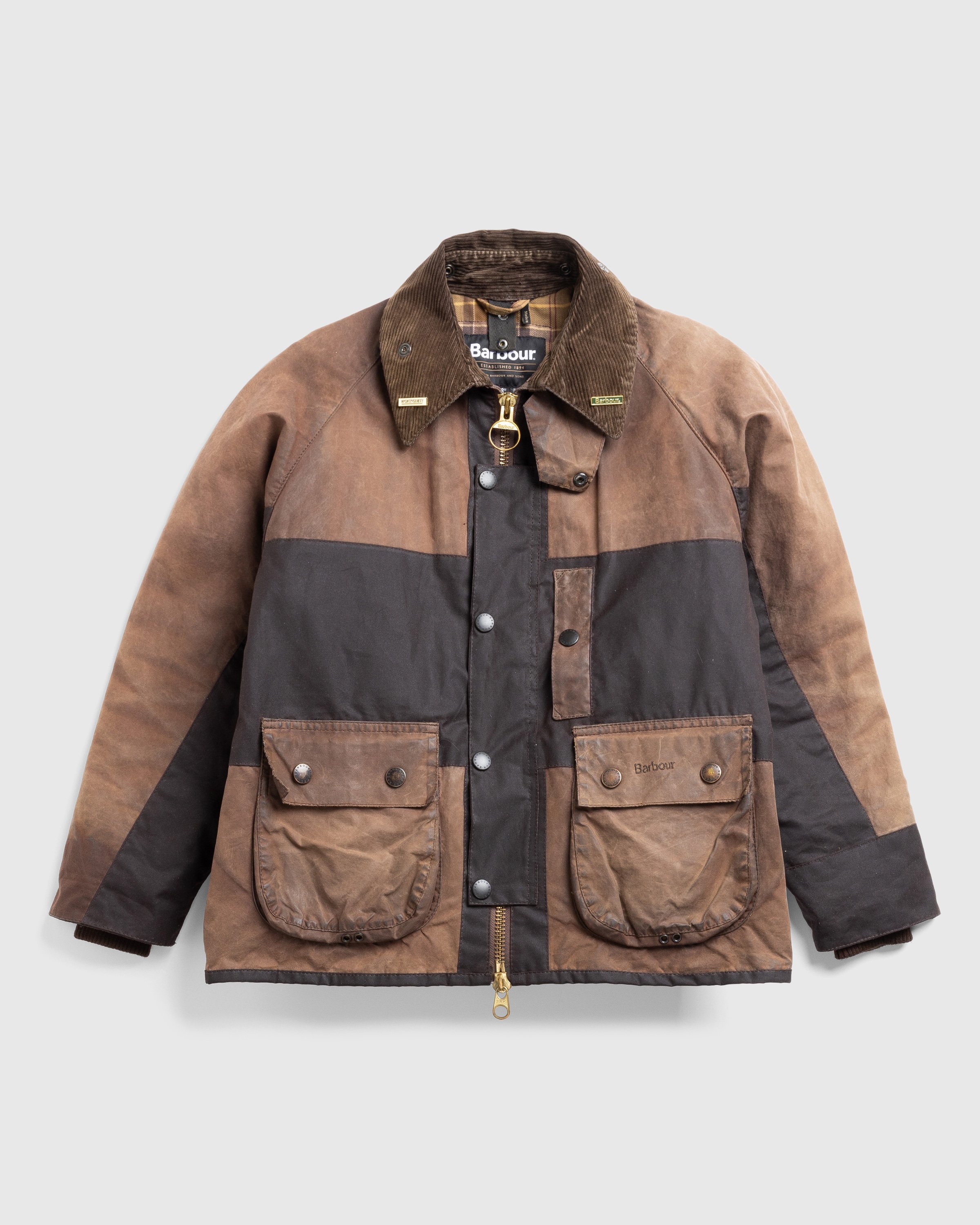 Barbour x Highsnobiety - Re-Loved Cropped Bedale Jacket 1 - 36 - Rusty-Brown - Clothing -  - Image 1