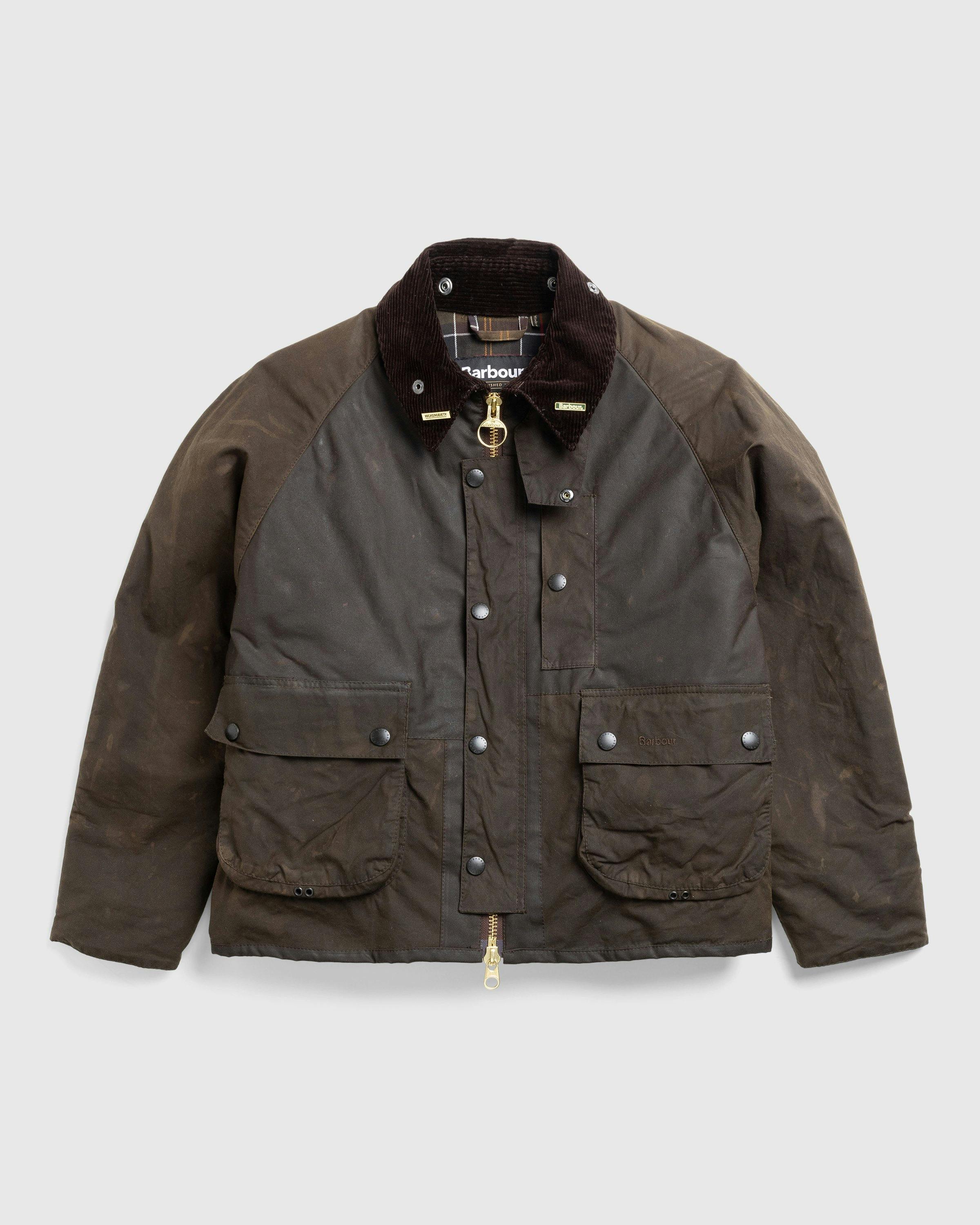 Barbour x Highsnobiety - Re-Loved Cropped Bedale Jacket 1 - 42 - Dark-Green - Clothing - Olive - Image 1