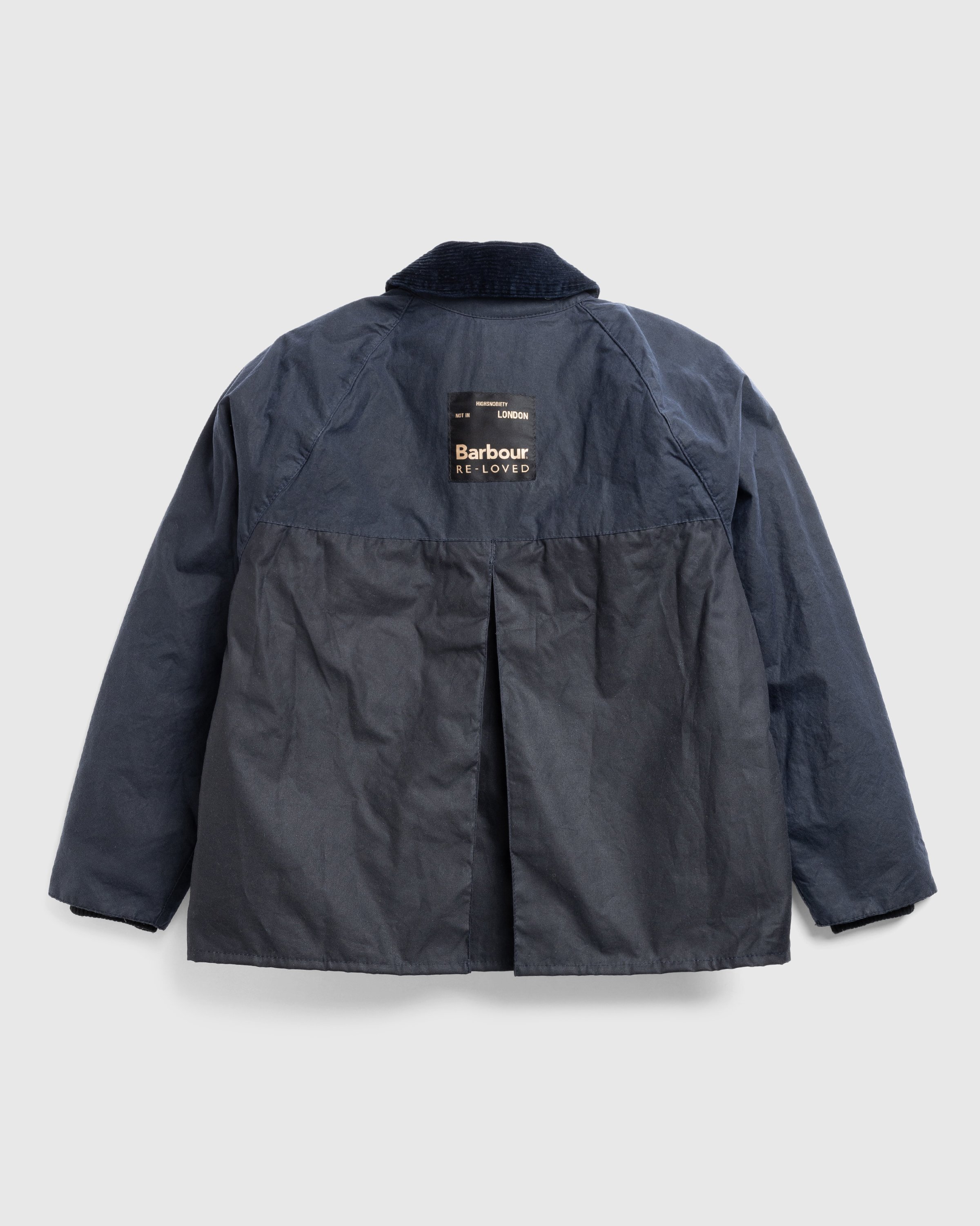 Barbour x Highsnobiety - Re-Loved Cropped Bedale Jacket 1 - 38 - Navy - Clothing - Olive - Image 2
