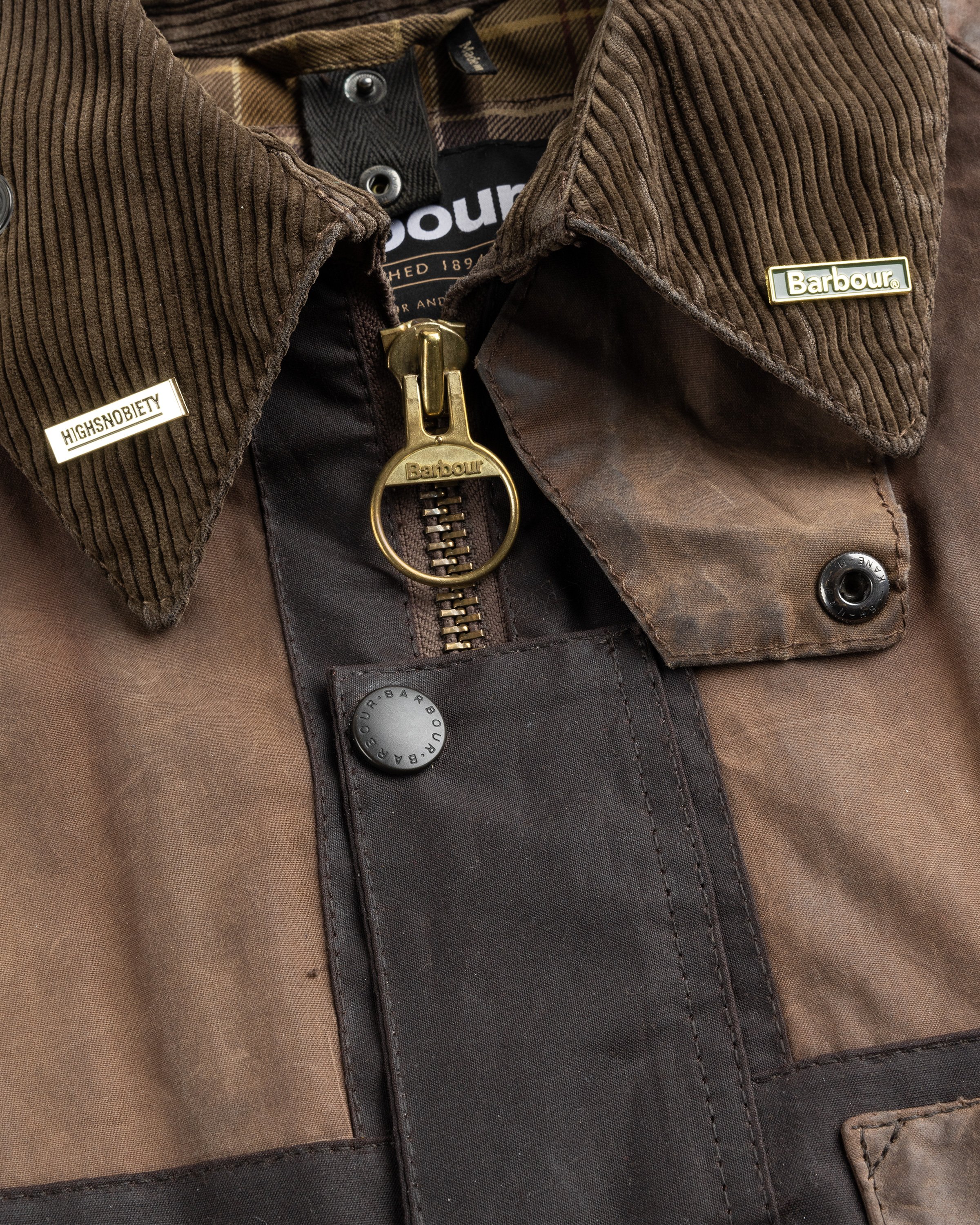 Barbour x Highsnobiety - Re-Loved Cropped Bedale Jacket 1 - 36 - Rusty-Brown - Clothing -  - Image 3