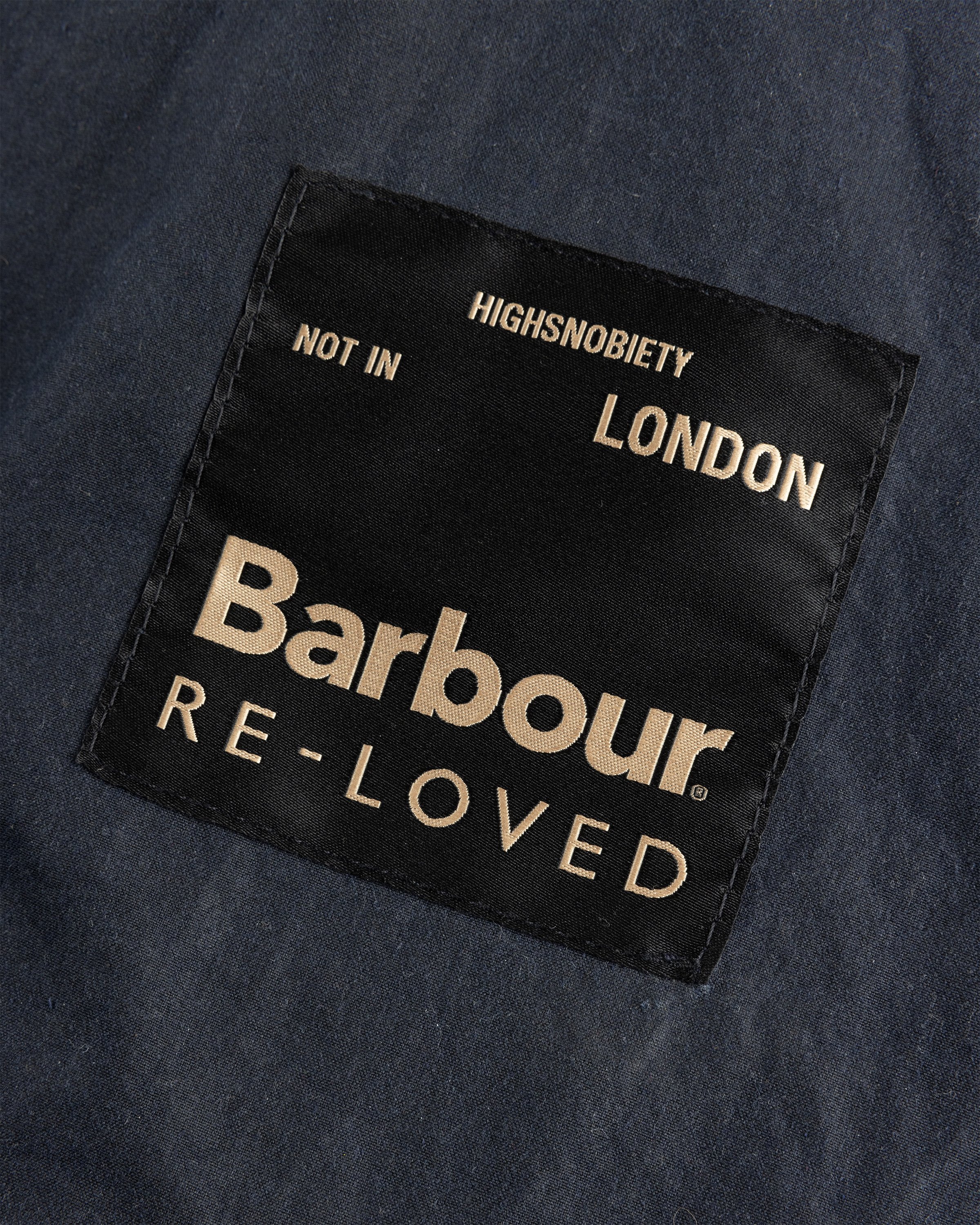 Barbour x Highsnobiety - Re-Loved Cropped Bedale Jacket 1 - 38 - Navy - Clothing - Olive - Image 4