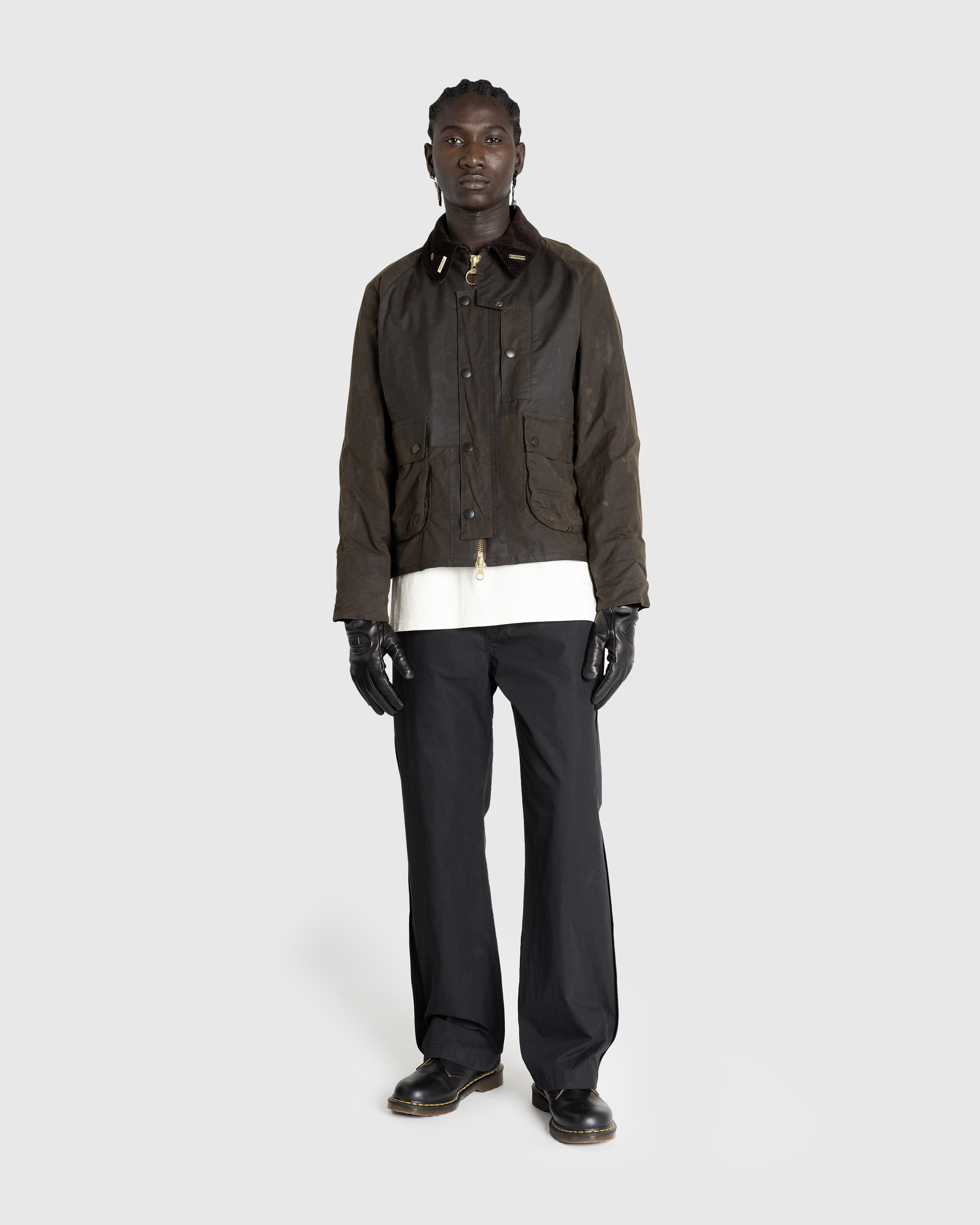 Barbour x Highsnobiety - Re-Loved Cropped Bedale Jacket 1 - 36 - Grey-Black - Clothing -  - Image 7