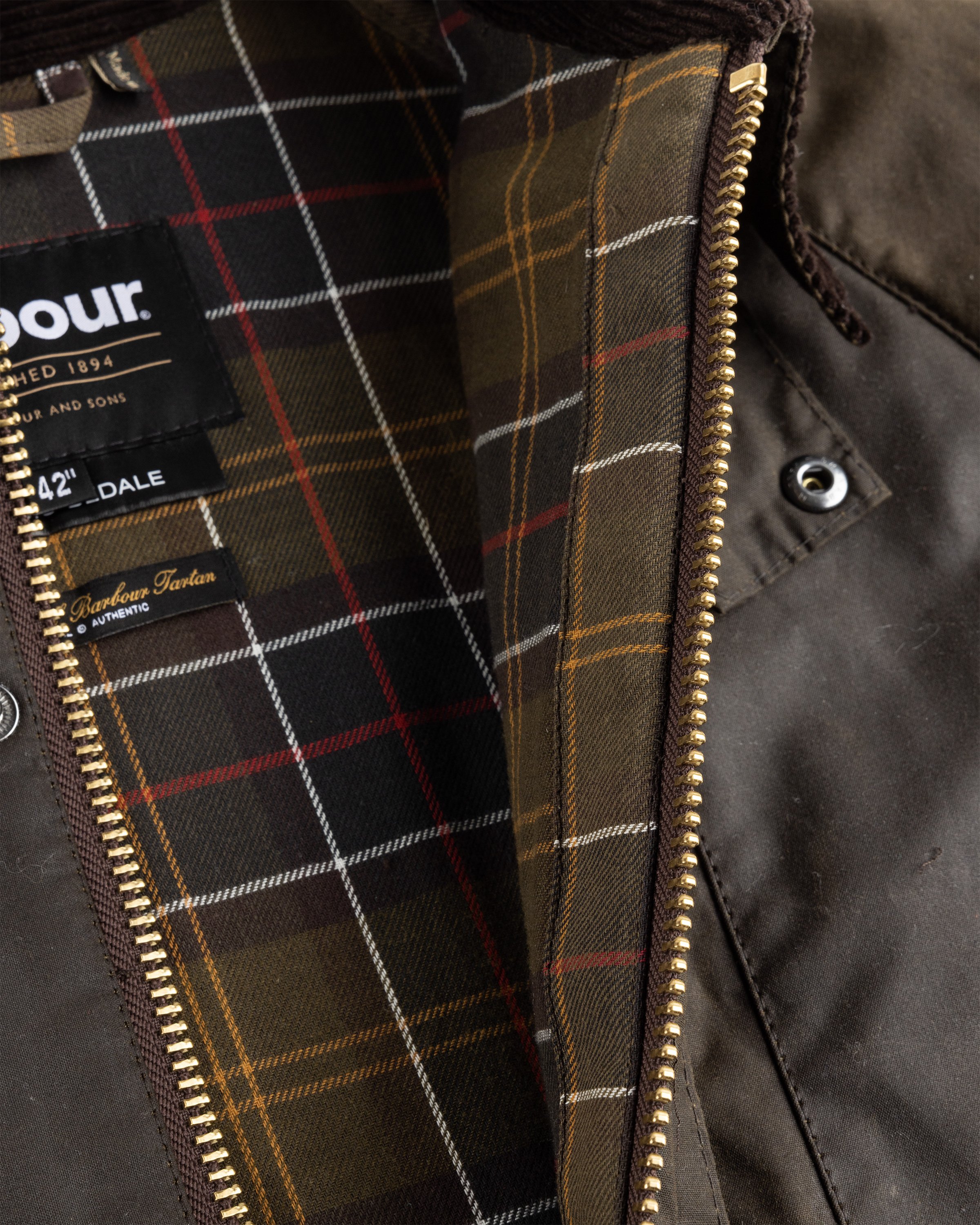 Barbour x Highsnobiety - Re-Loved Cropped Bedale Jacket 1 - 42 - Dark-Green - Clothing - Olive - Image 8