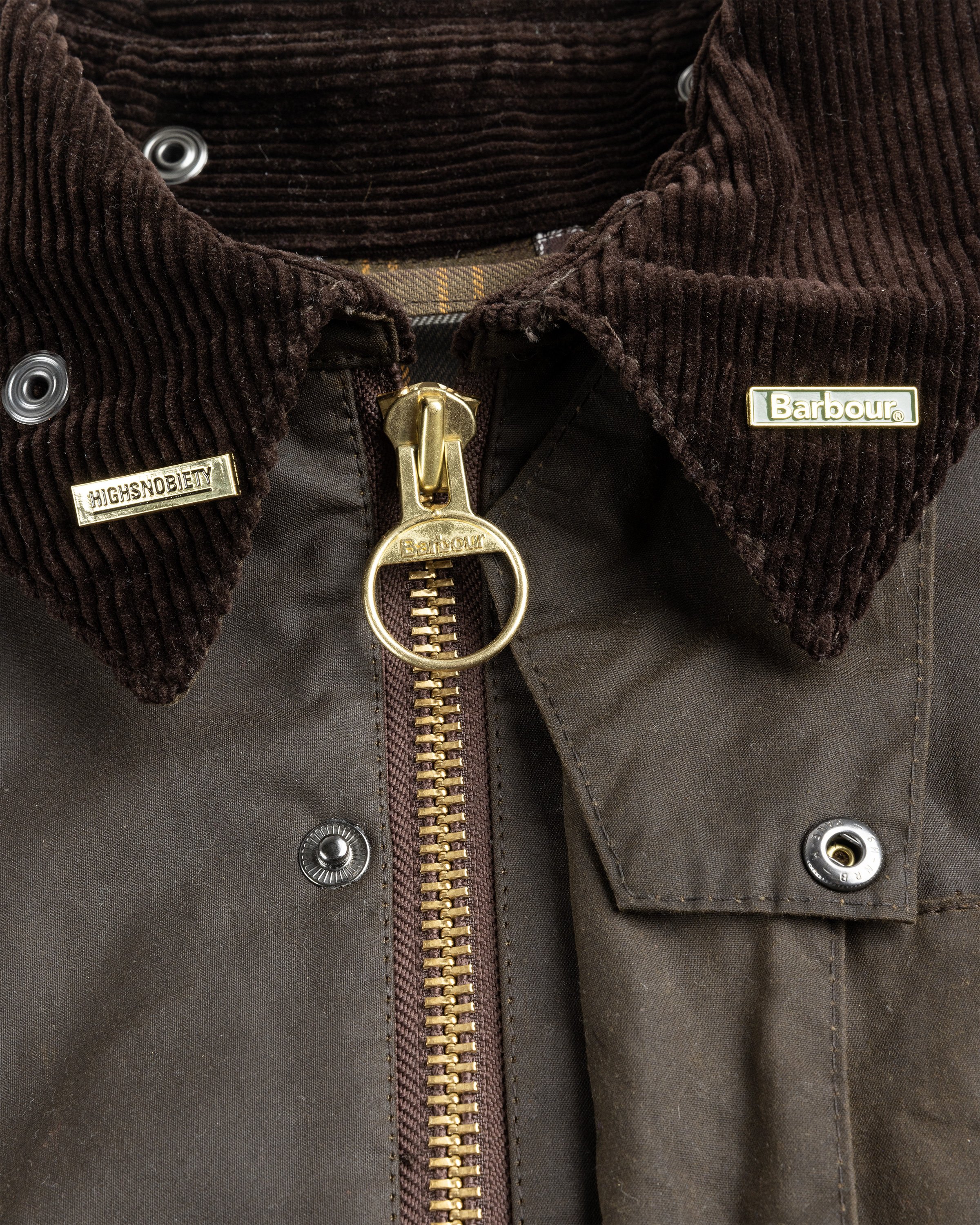 Barbour x Highsnobiety - Re-Loved Cropped Bedale Jacket 1 - 42 - Dark-Green - Clothing - Olive - Image 9