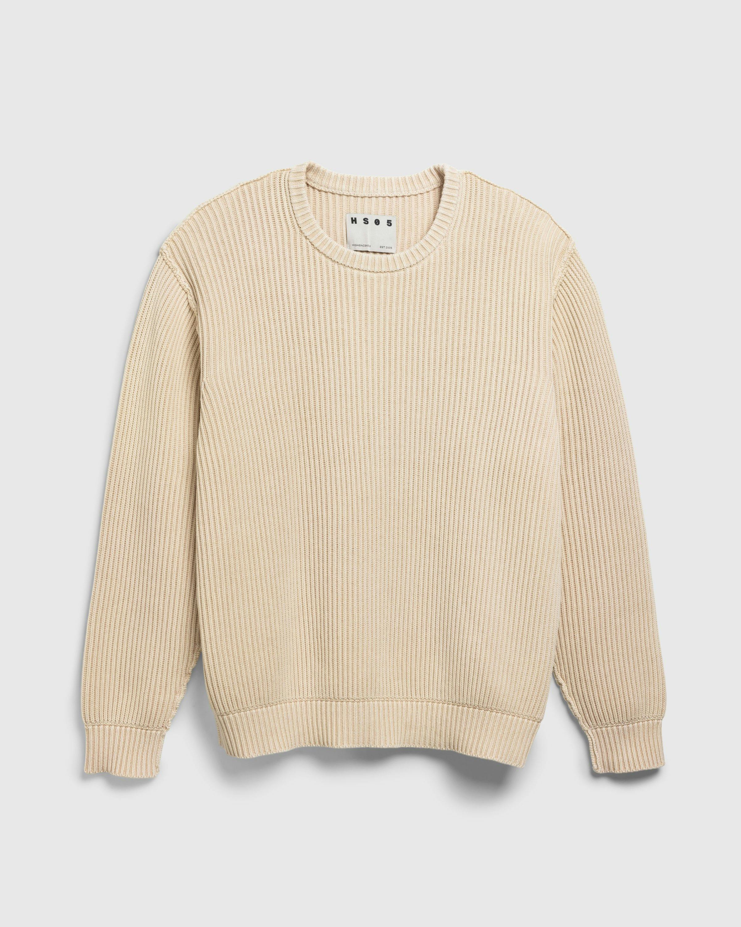 Highsnobiety HS05 - Pigment Dyed Sweater Eggshell - Clothing - Eggshell - Image 1