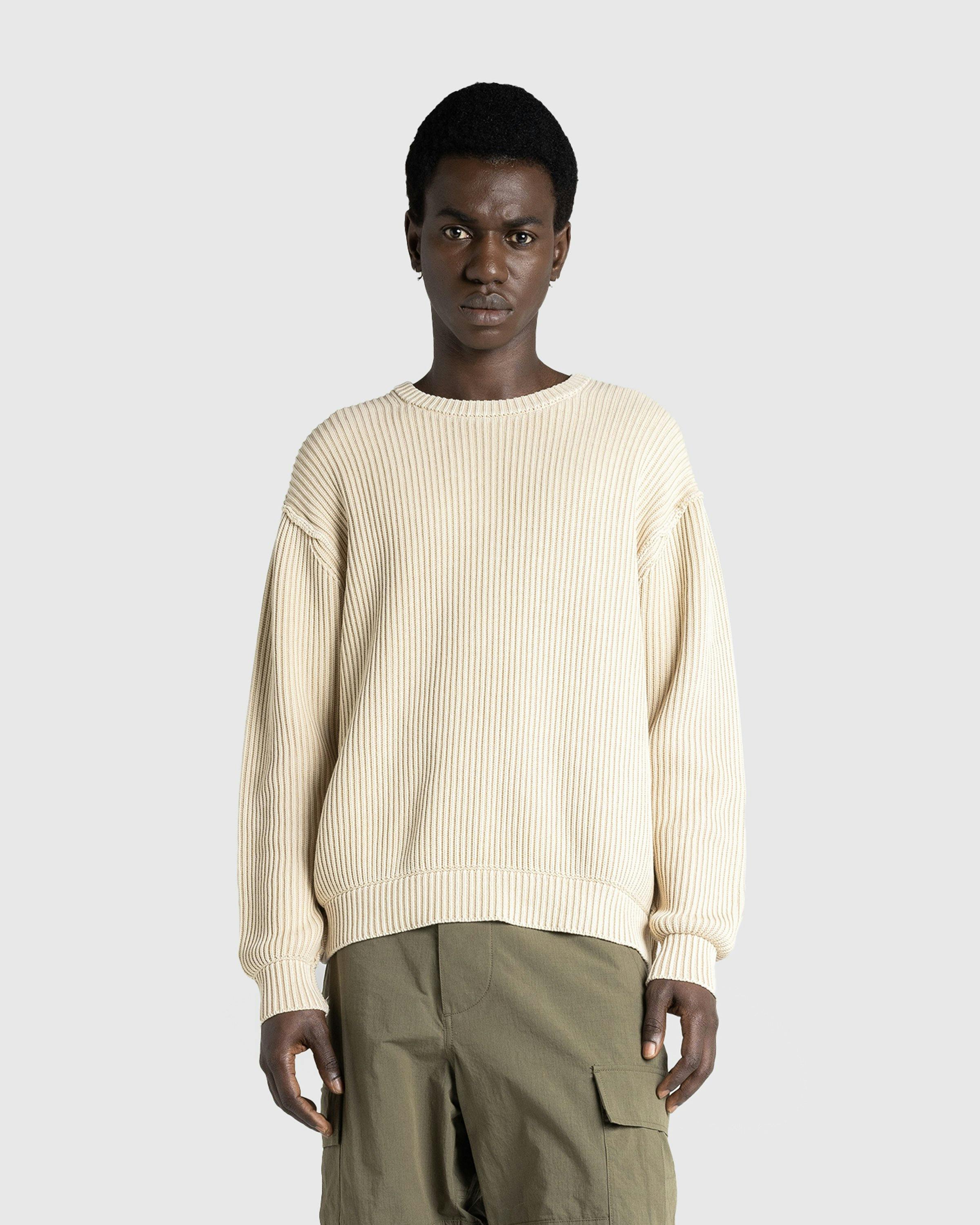 Highsnobiety HS05 - Pigment Dyed Sweater Eggshell - Clothing - Eggshell - Image 3