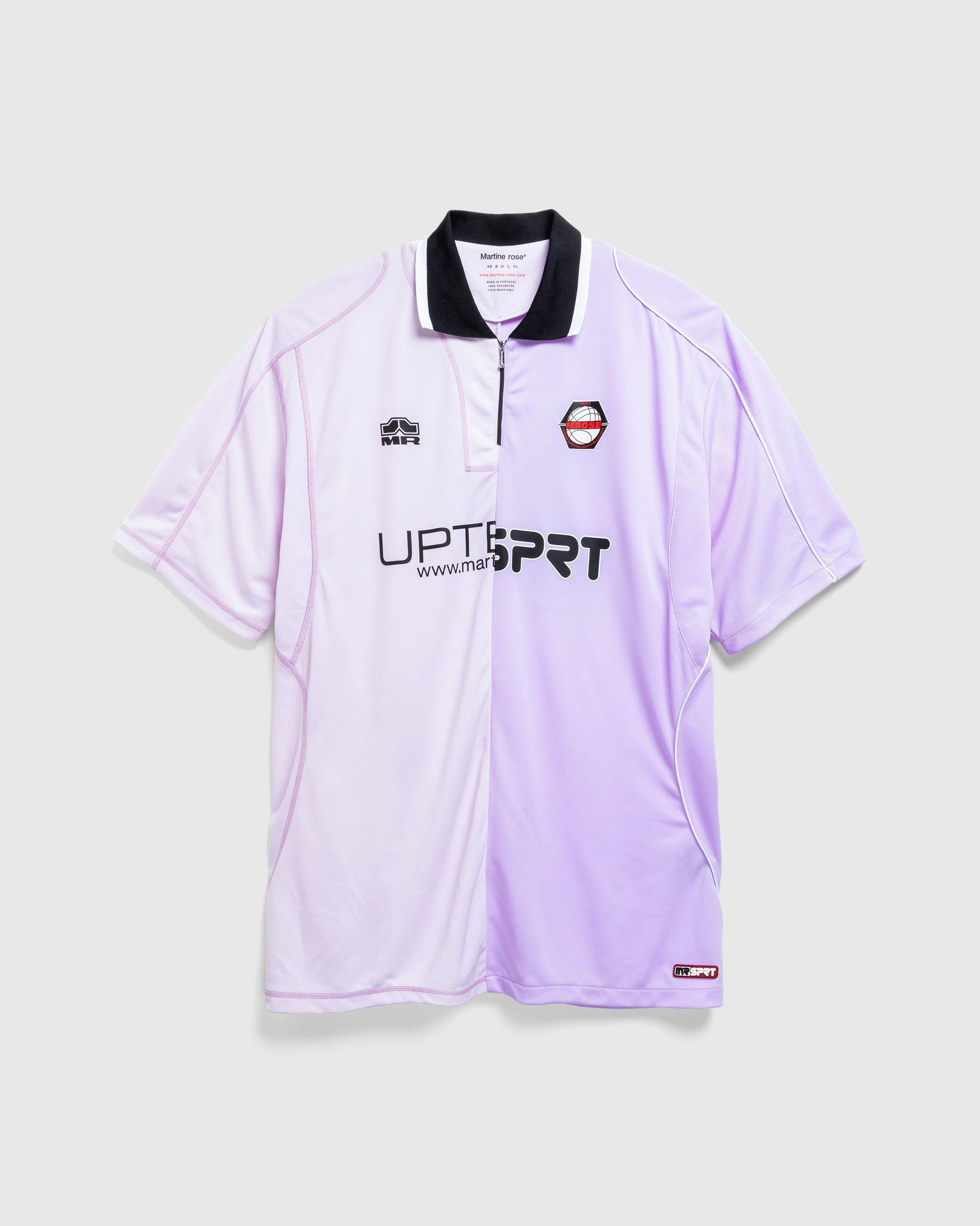 Martine Rose - Half And Half Football Top Lilac - Clothing - Purple - Image 1